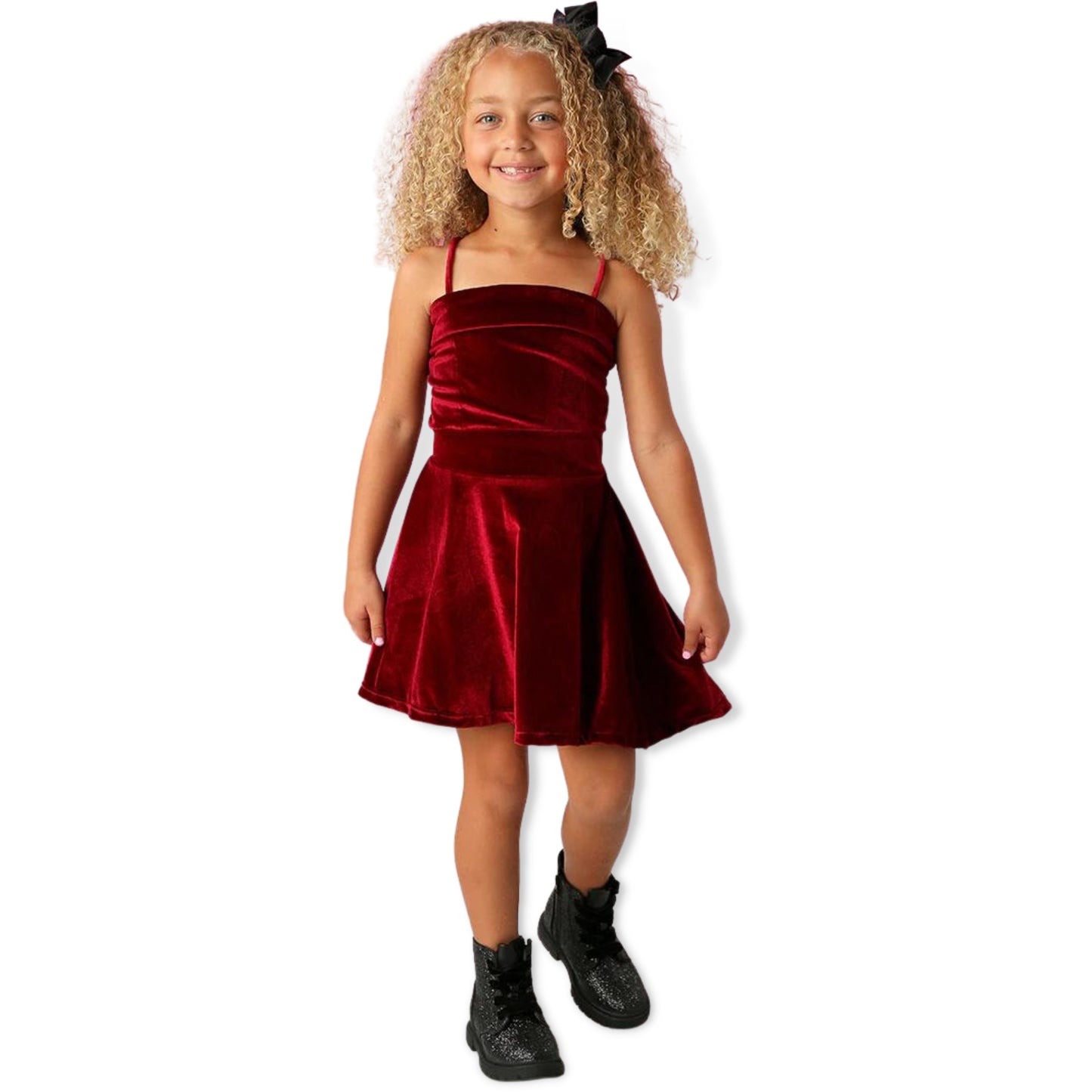 Flowers by Zoe Burgundy Velvet Swing Dress - a Spirit Animal - Dress active October 2023 Burgundy dress