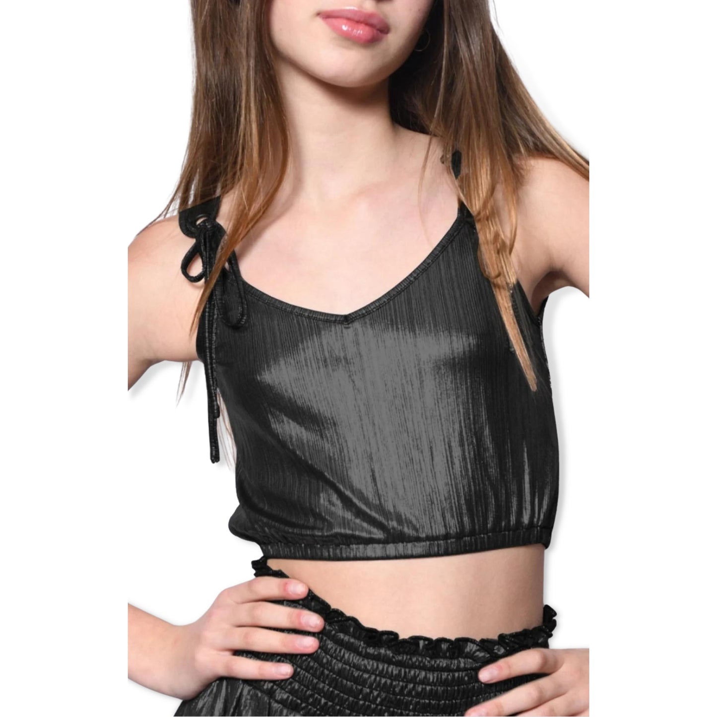 KatieJNYC Metallic Black Alison Tank - a Spirit Animal - Tank $60-$90 active Aug 2022 Apparel