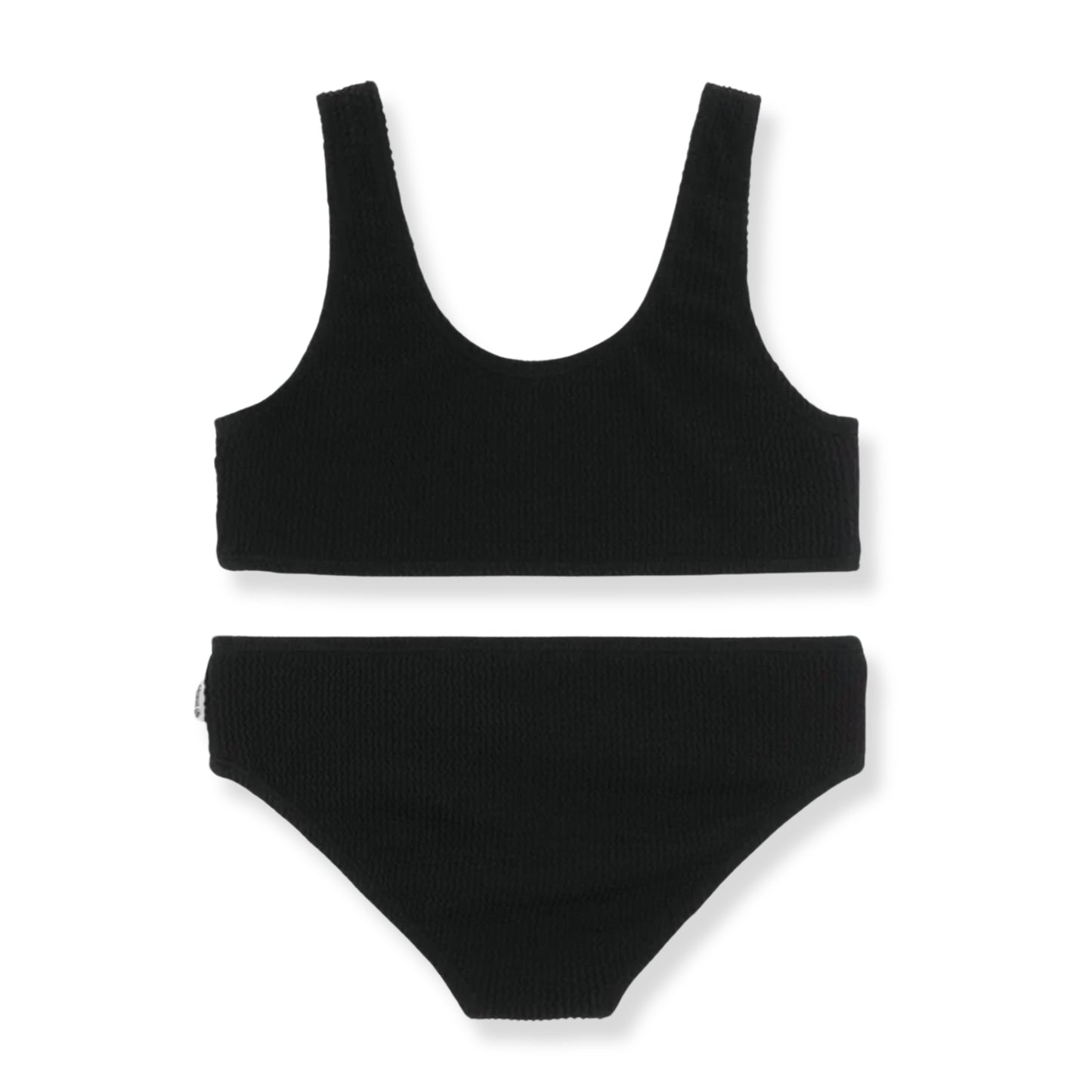 Limeapple Belinda Crinkle Cropped Bikini - a Spirit Animal - swim active December 2023 bikini black
