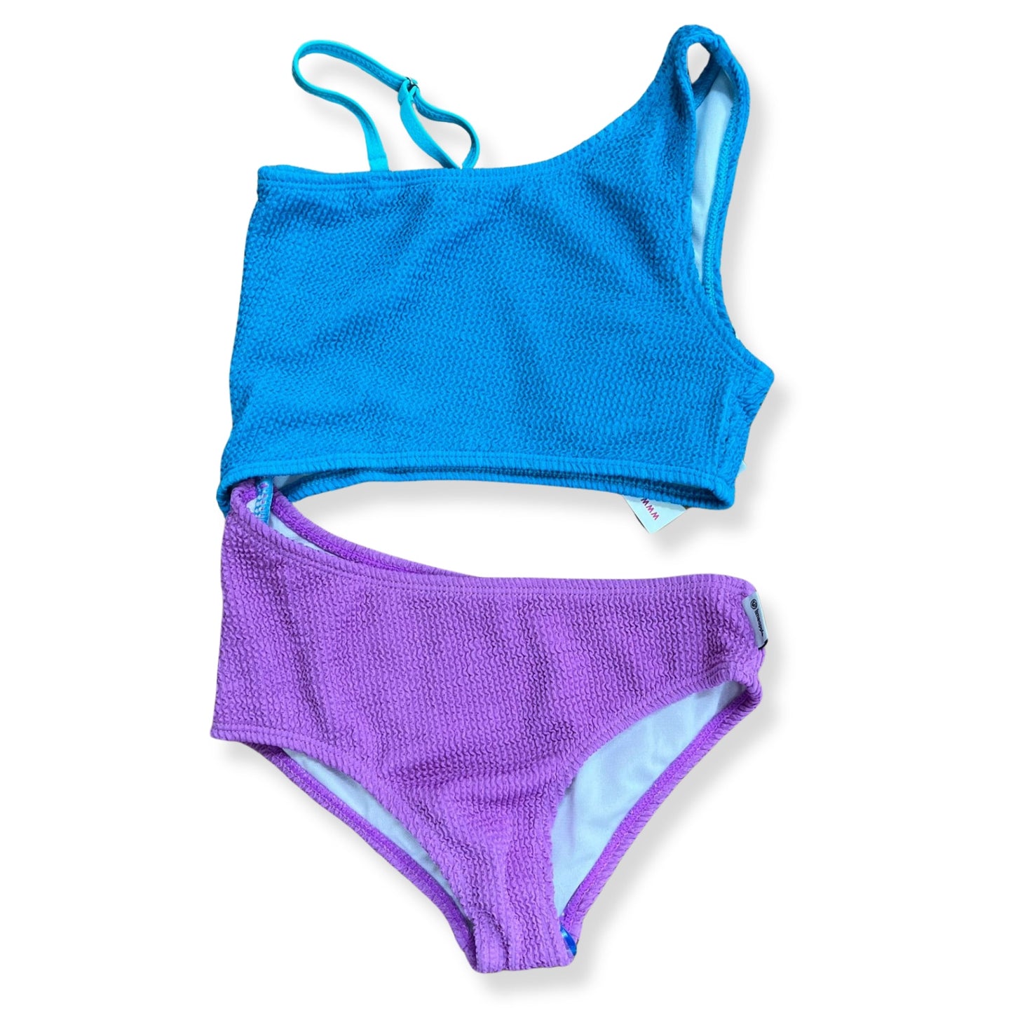 Limeapple Myla Asymmetrical One Piece - a Spirit Animal - swim active March 2024 Blue Juniors