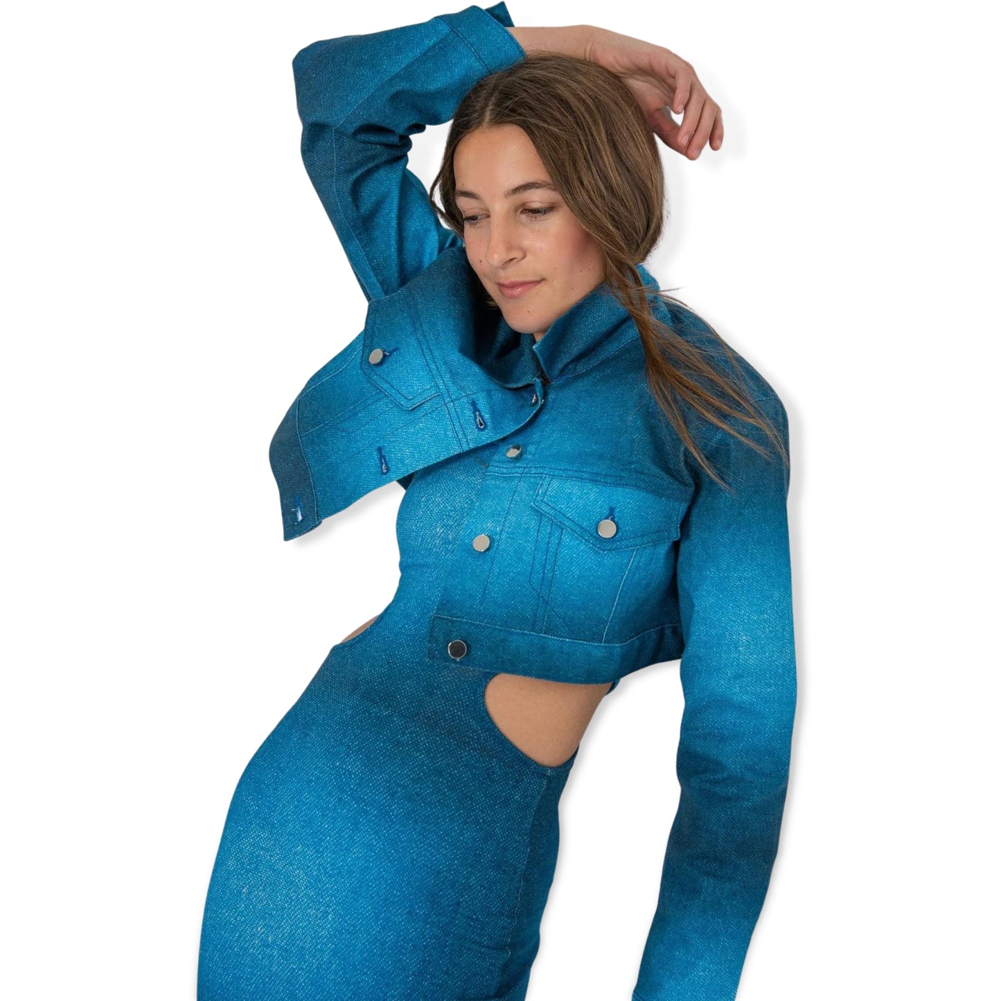 Theme Vintage Blue Jean The Crosby Cropped Denim Jacket - a Spirit Animal - Jacket $90-$120 active August 2023 Apparel