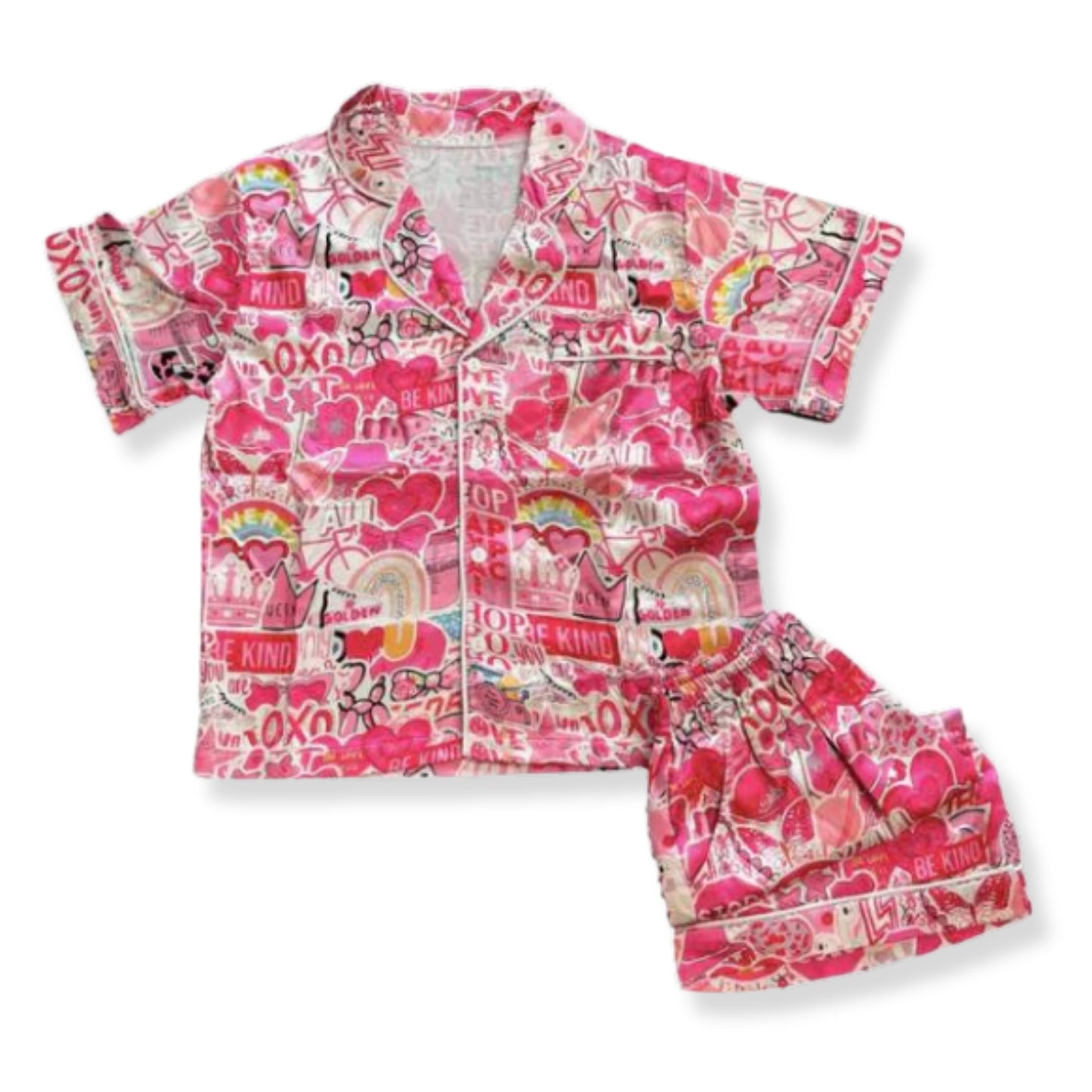 Tweenstyle Pink Things Collage Loungewear - a Spirit Animal - Loungewear active February 2024 Kids loungewear