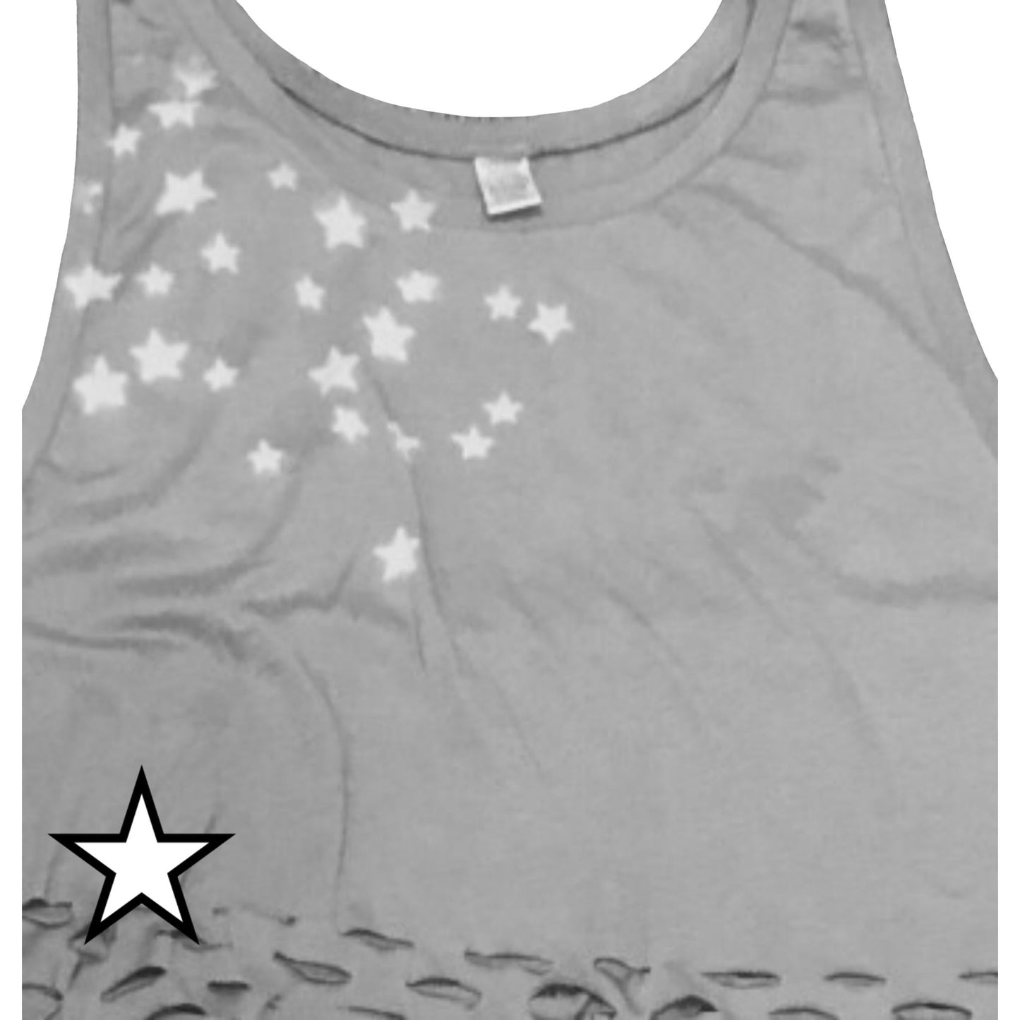 Ali & Joe Custom Neck Slashes Snipped Tank Top - a Spirit Animal - Customs $30-$60 $45-$60 Ali & Joe