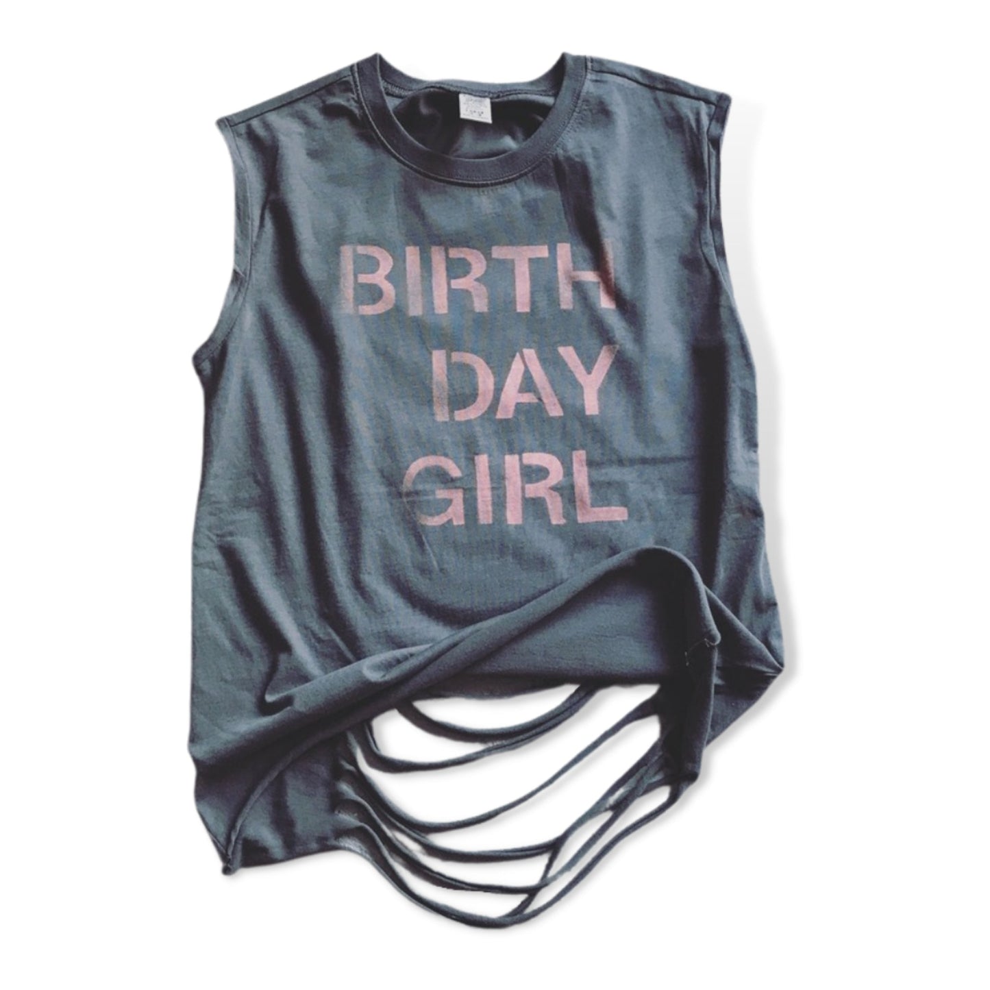Birth Day Girl Custom Ribbon Back Everyday Tank - a Spirit Animal - Custom Tank active January 2024 adult Ali & Joe