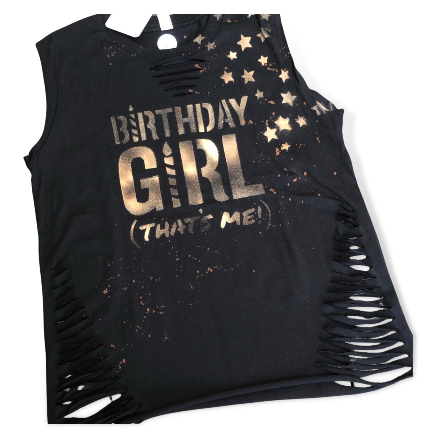 Birth Day Girl That's Me Custom Neck Slashed Angle Cuts Everyday Tank - a Spirit Animal - Custom Tank active January 2024 adult Ali & Joe