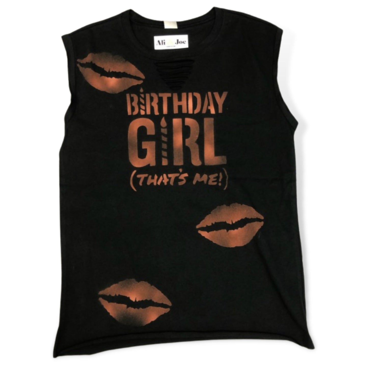 Birth Day Girl That's Me with Lips Custom Everyday Tank - a Spirit Animal - Custom Tank active January 2024 adult Ali & Joe