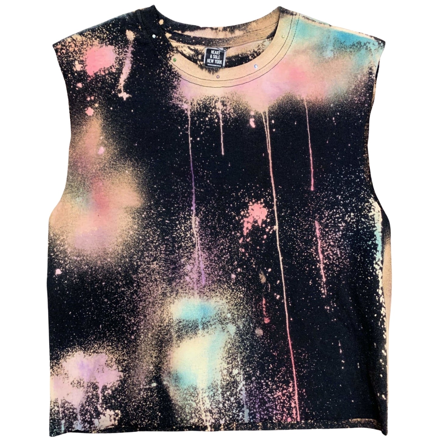 Birthday Reversed Bleached Tank Top (front only)