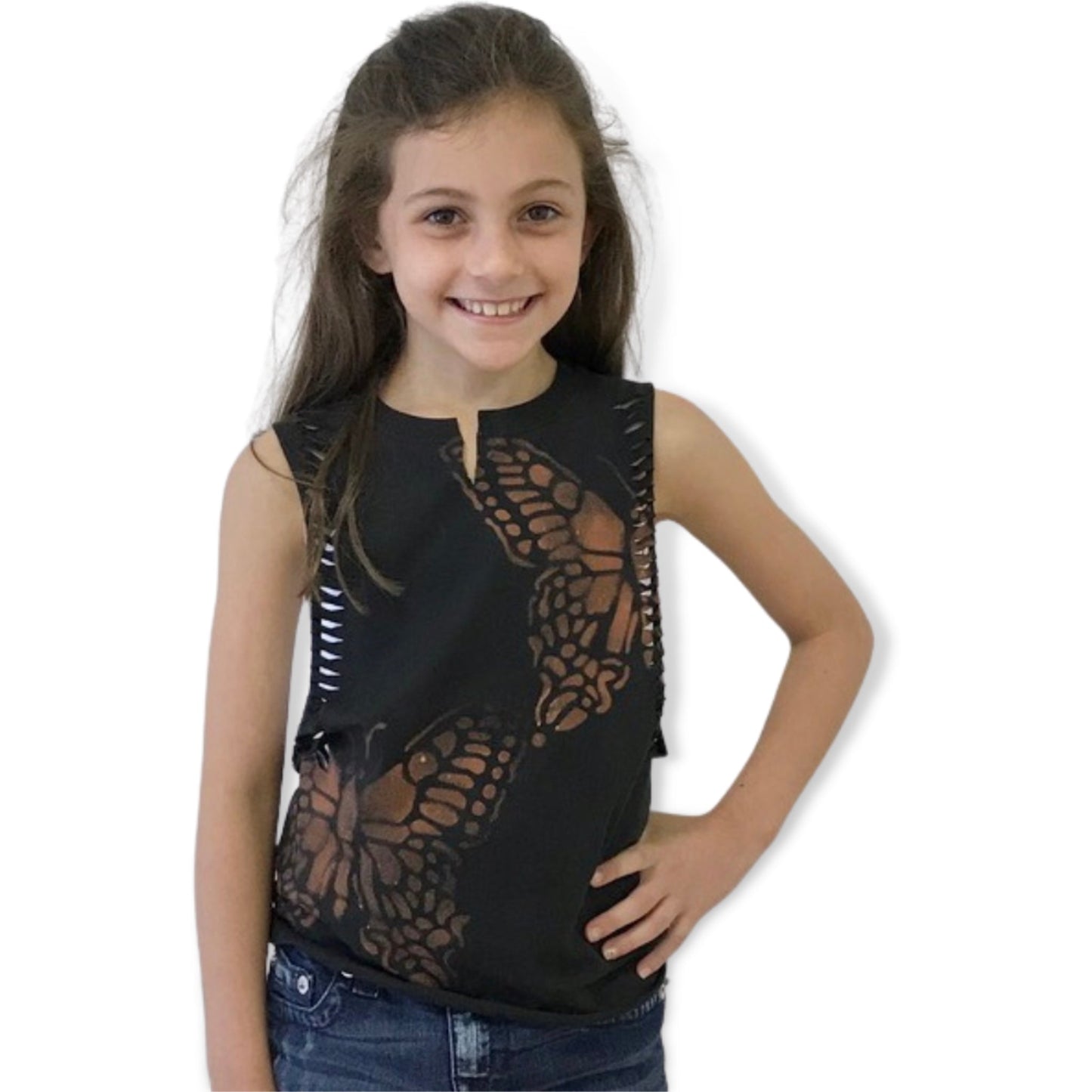 Butterfly Series Custom ladder Snips Everyday Tank - a Spirit Animal - Custom Tank active January 2024 adult Ali & Joe