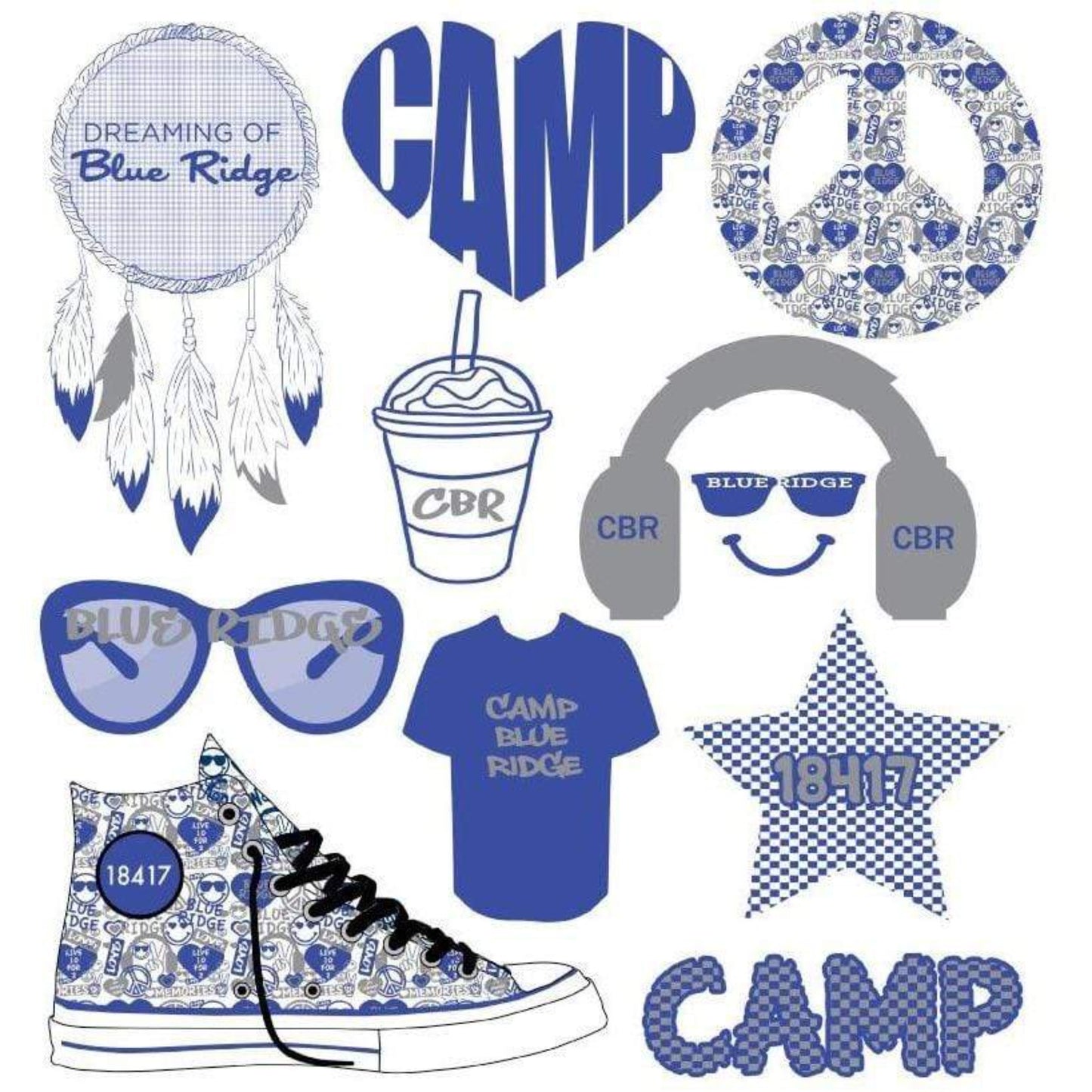Camp decals (12x12) - a Spirit Animal -