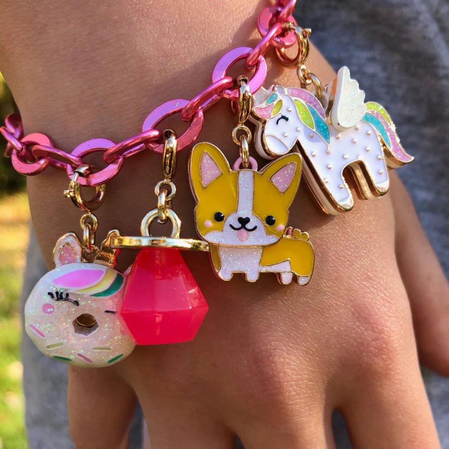 Charm it! Gold Flying Unicorn Charm - a Spirit Animal - Charms accessories active September 2023 Charm it!