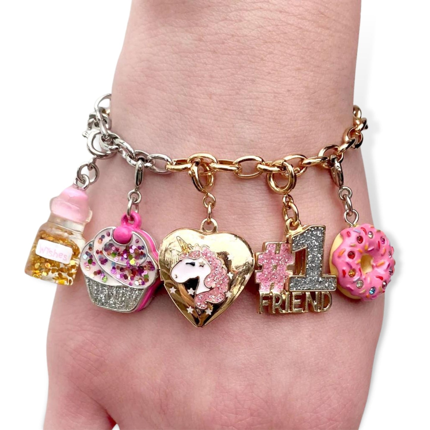 Charm it! Gold Glitter #1 Friend Charm - a Spirit Animal - Charms accessories active September 2023 Charm it!