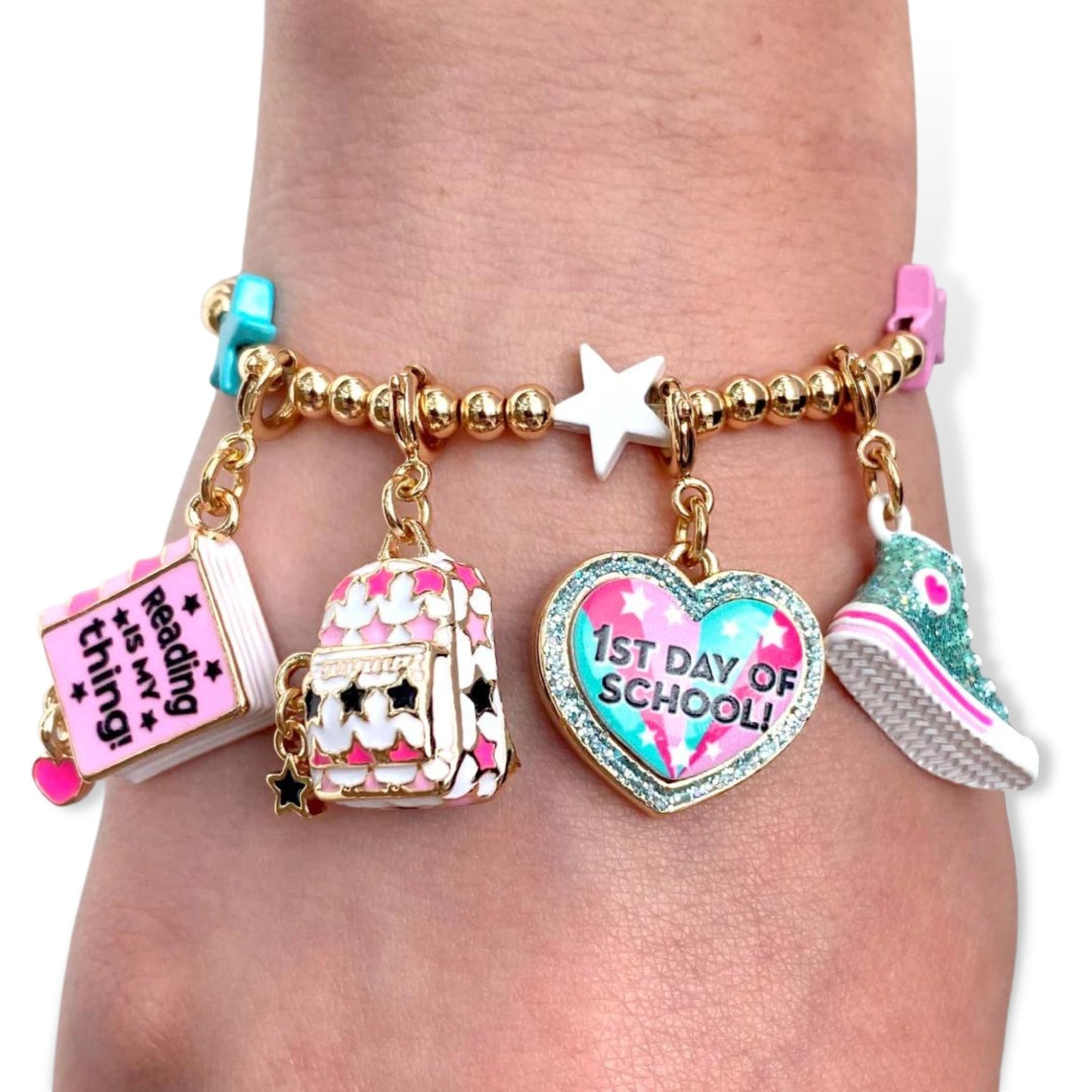 Charm it! Gold Glitter High Top Sneaker Charm - a Spirit Animal - Charms accessories active September 2023 Charm it!