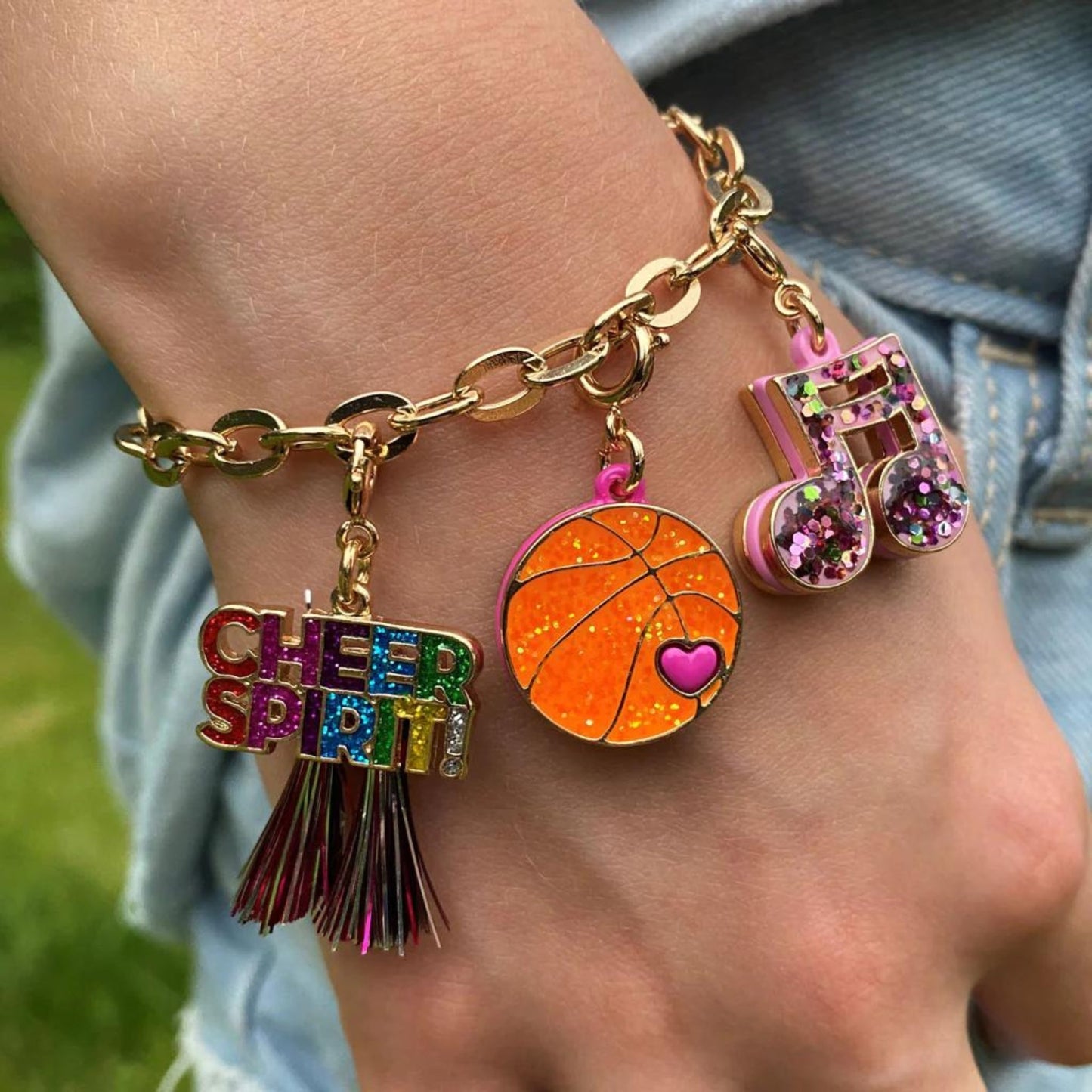 Charm it! Gold Glitter Music Note Charm - a Spirit Animal - Charms accessories active September 2023 Charm it!