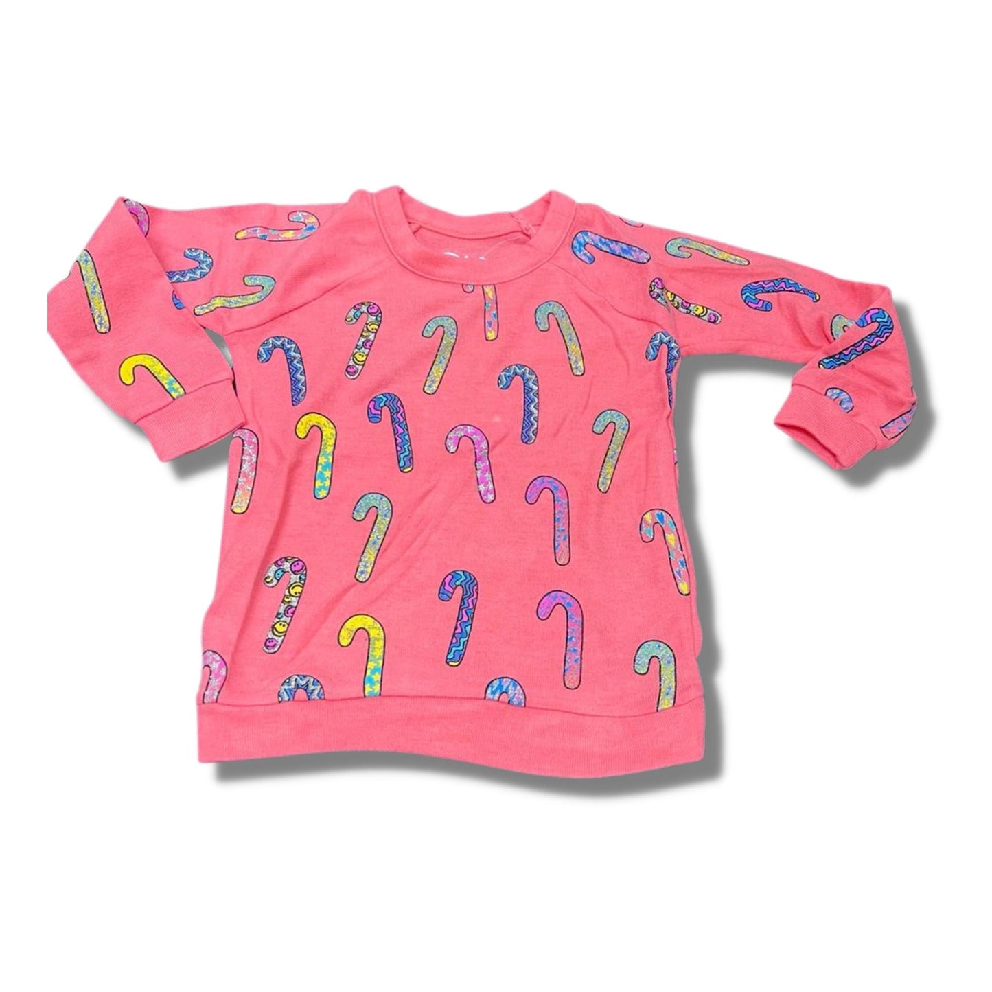Chaser Flamingo Girls Rpet Bliss Knit Raglan Pullover - a Spirit Animal - Pullover $30-$45 Chaser Long Sleeve Top
