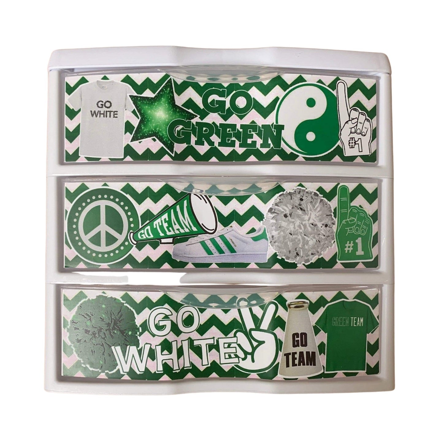 Color War Specific Decoupage Drawers - a Spirit Animal -