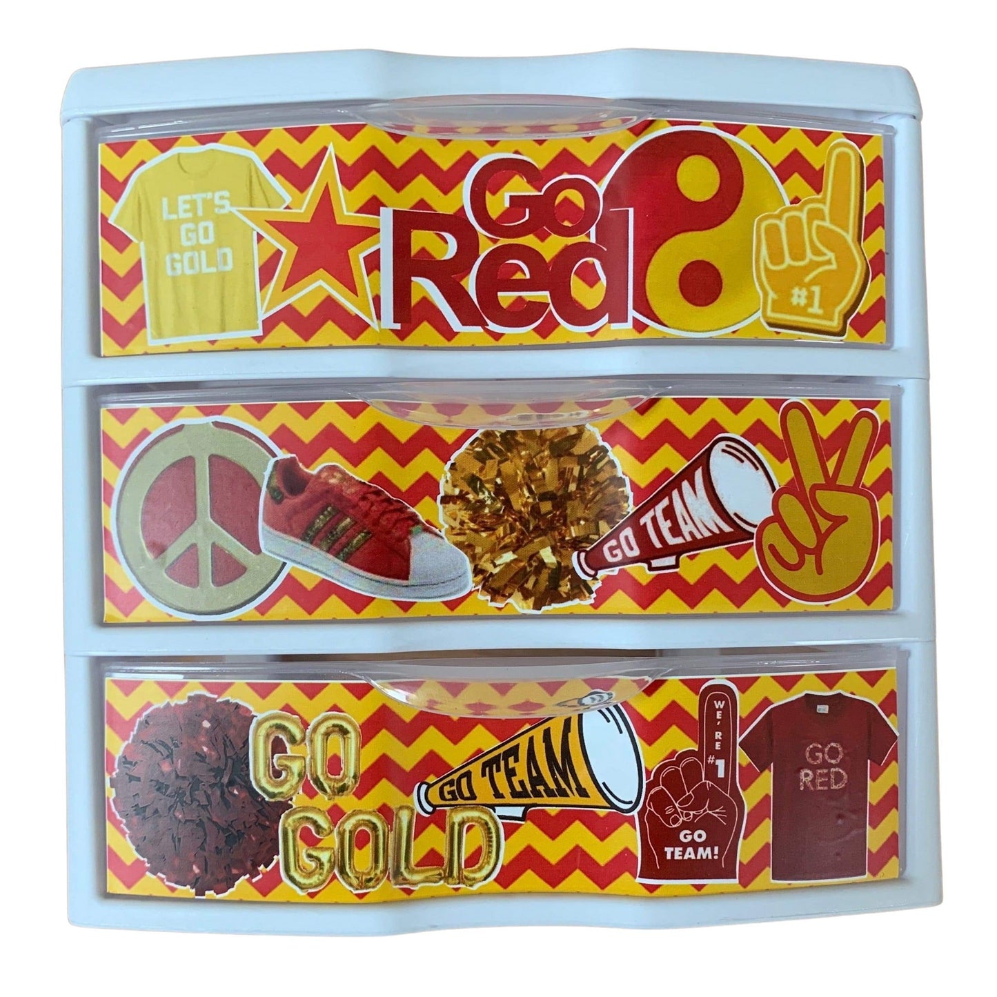 Color War Specific Decoupage Drawers - a Spirit Animal -