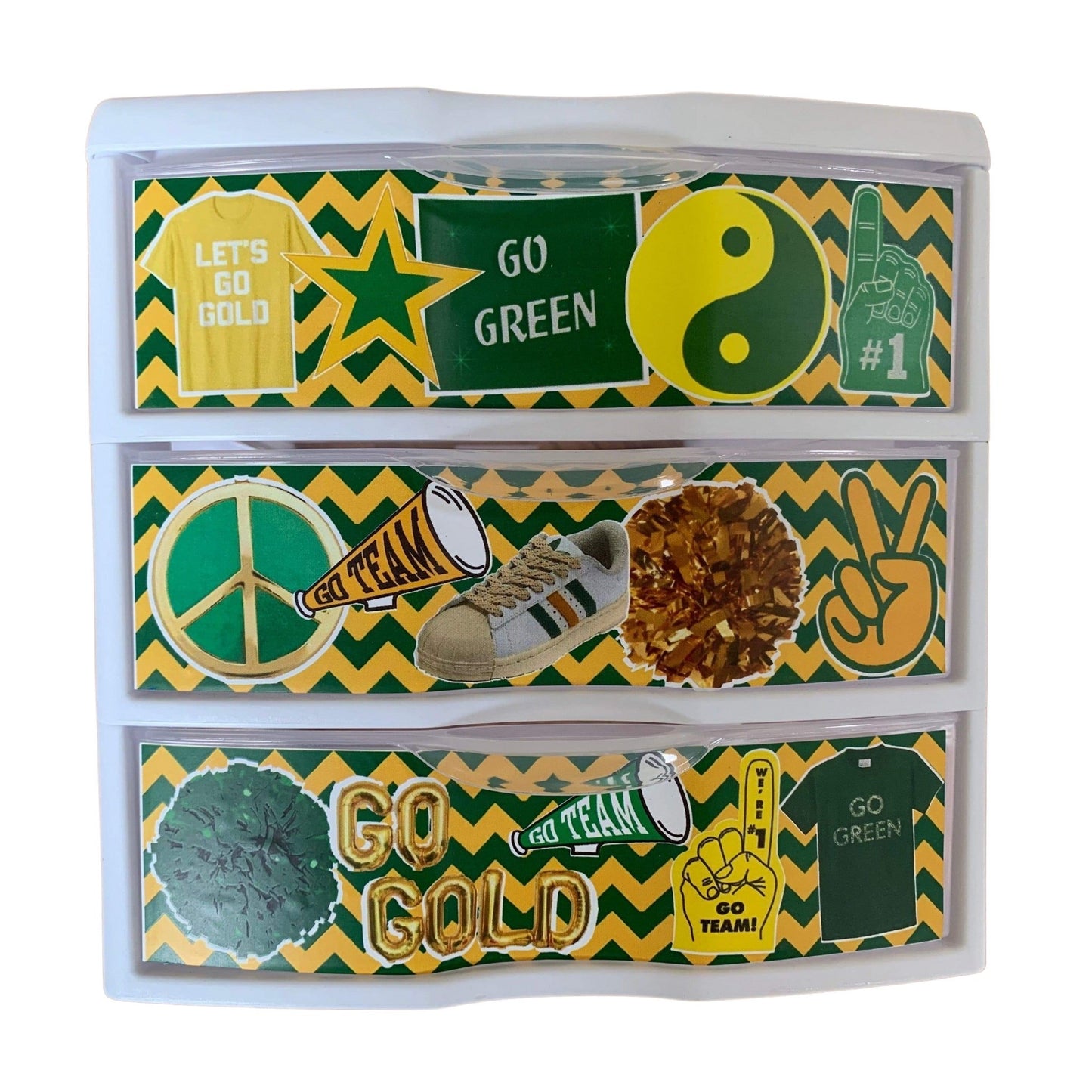 Color War Specific Decoupage Drawers - a Spirit Animal -