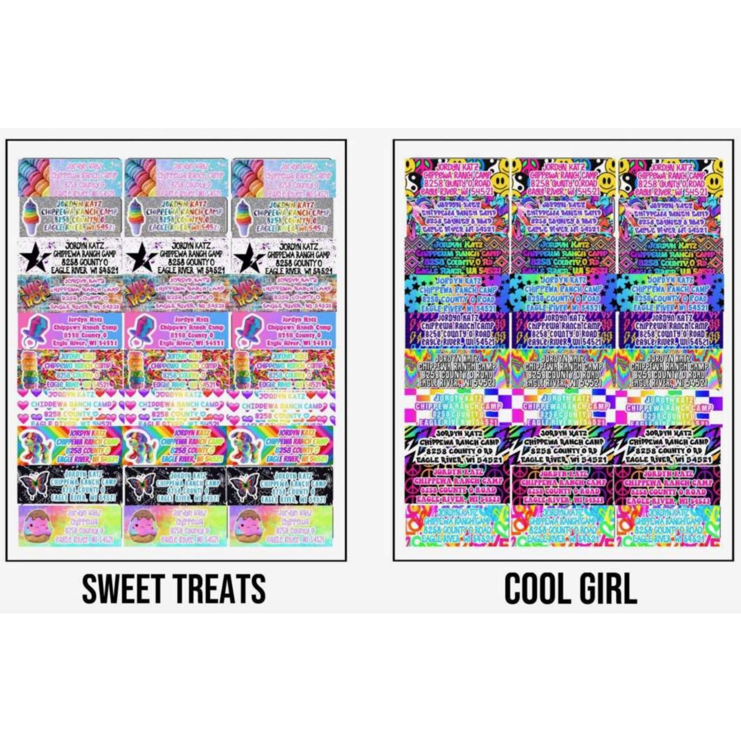Create by D Glossy Address Labels (30 Per Sheet) - a Spirit Animal - active October 2023 Camp Create by D