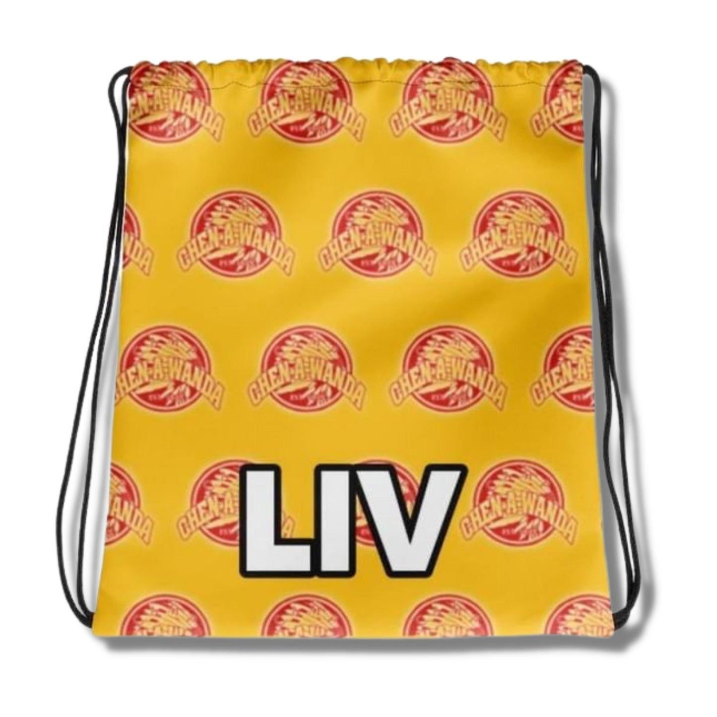 Custom Camp Logo Step in Repeat Style Drawstring Bags - a Spirit Animal - Bags $30-$45 Bags Camp