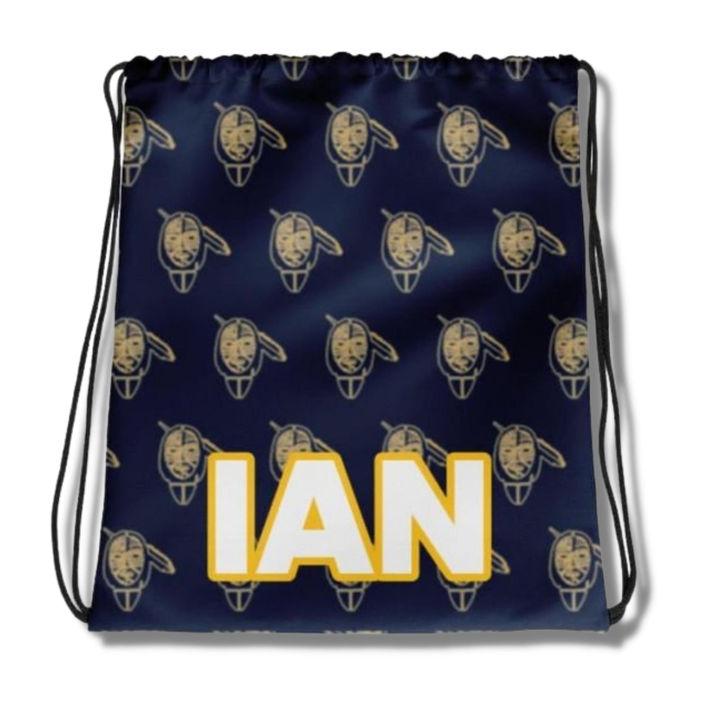 Custom Camp Logo Step in Repeat Style Drawstring Bags - a Spirit Animal - Bags $30-$45 Bags Camp