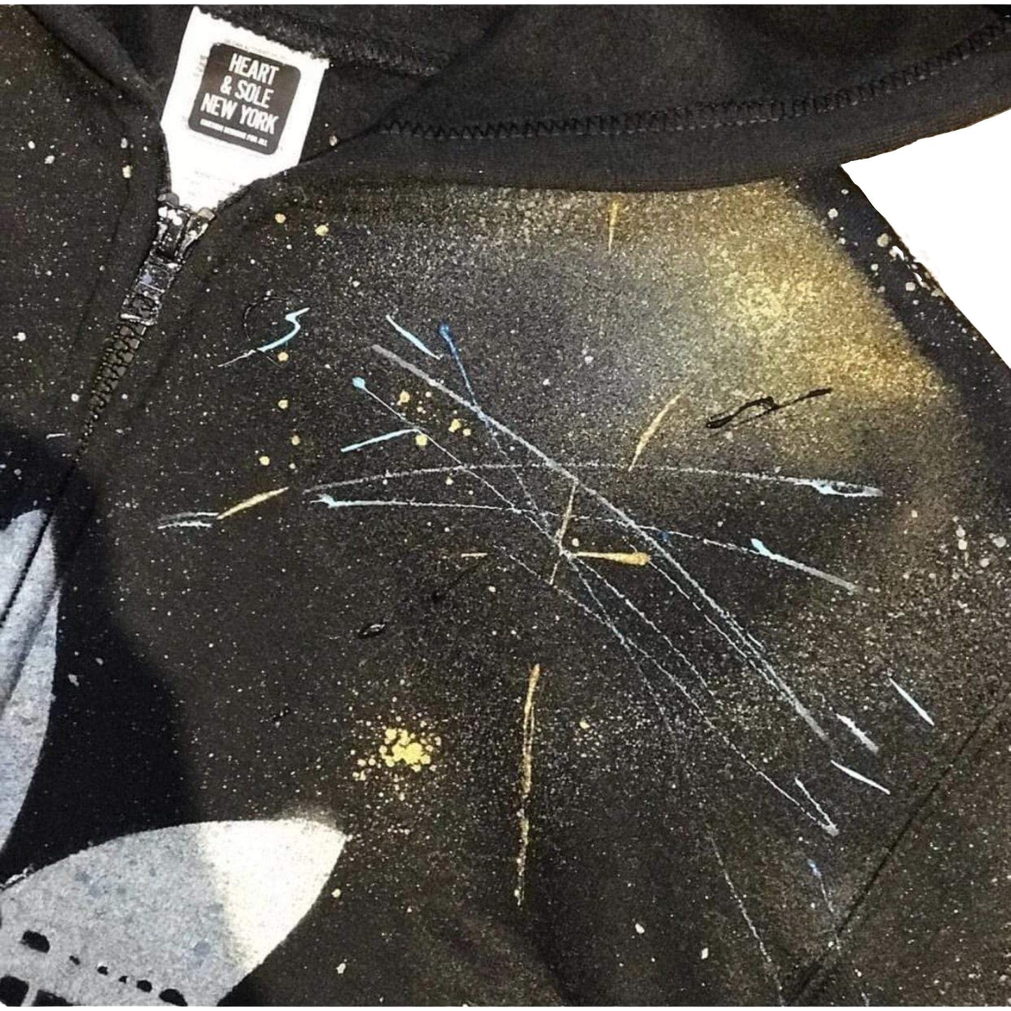 Custom Camp Name Spray Painted & Splattered Hoodie - a Spirit Animal -