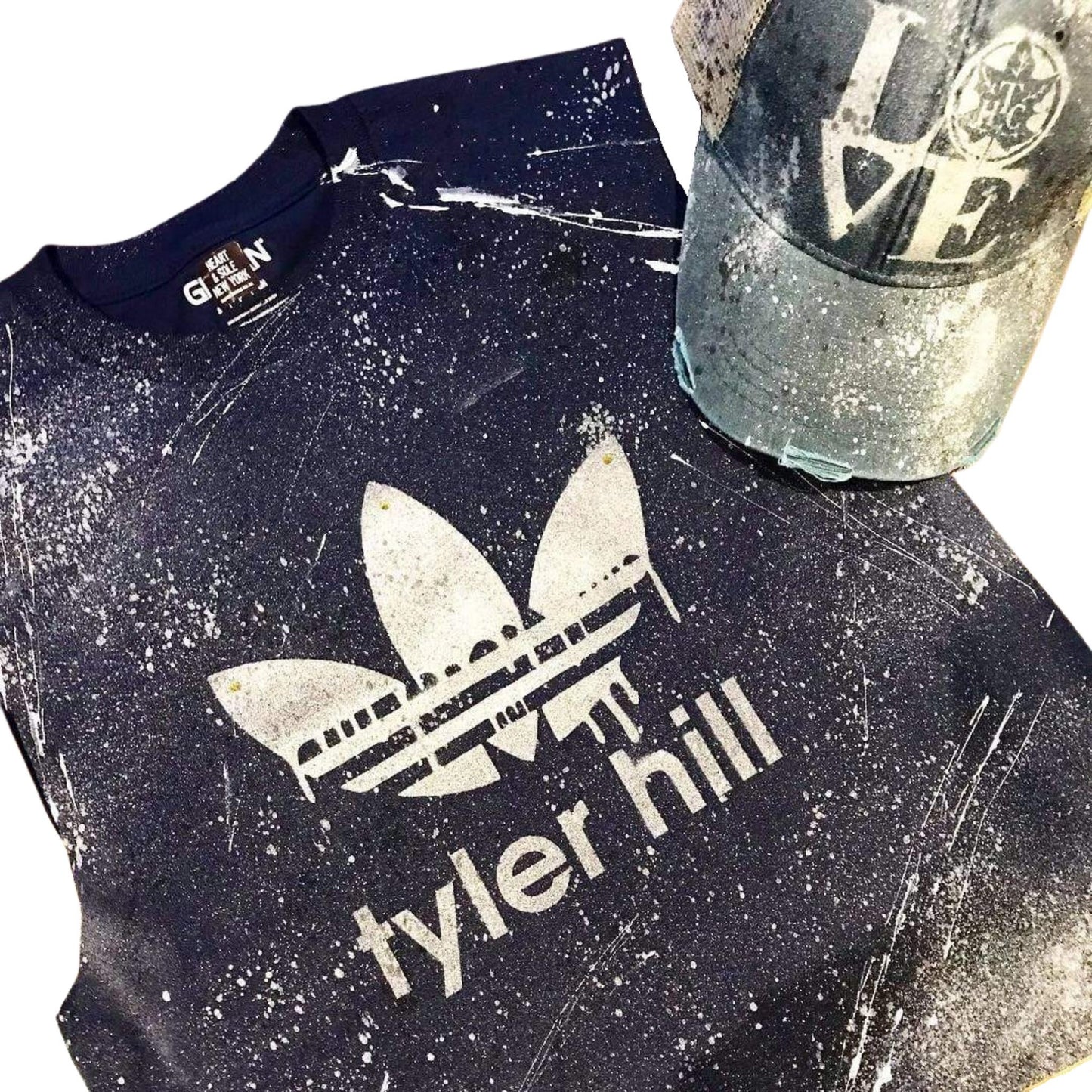 Custom Camp Name Spray Painted & Splattered Hoodie - a Spirit Animal -