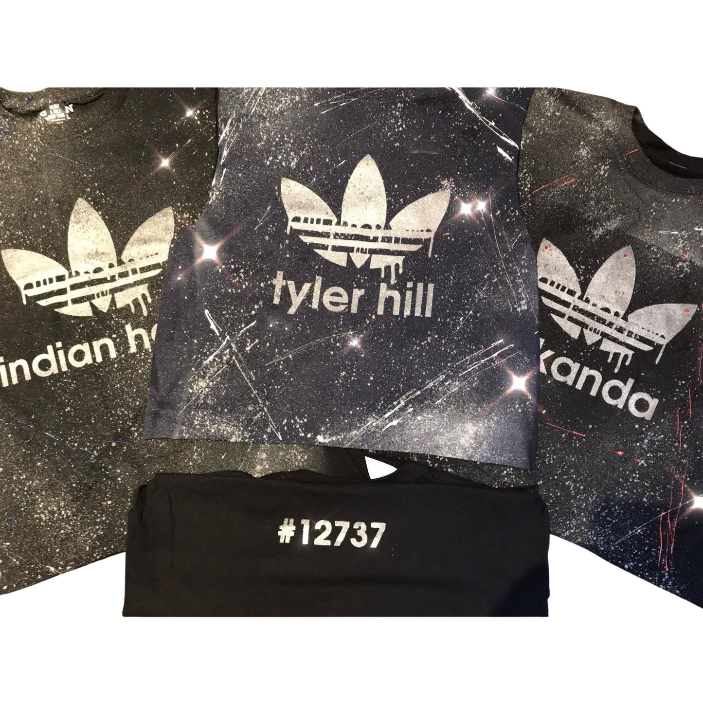 Custom Camp Name Spray Painted & Splattered Hoodie - a Spirit Animal -