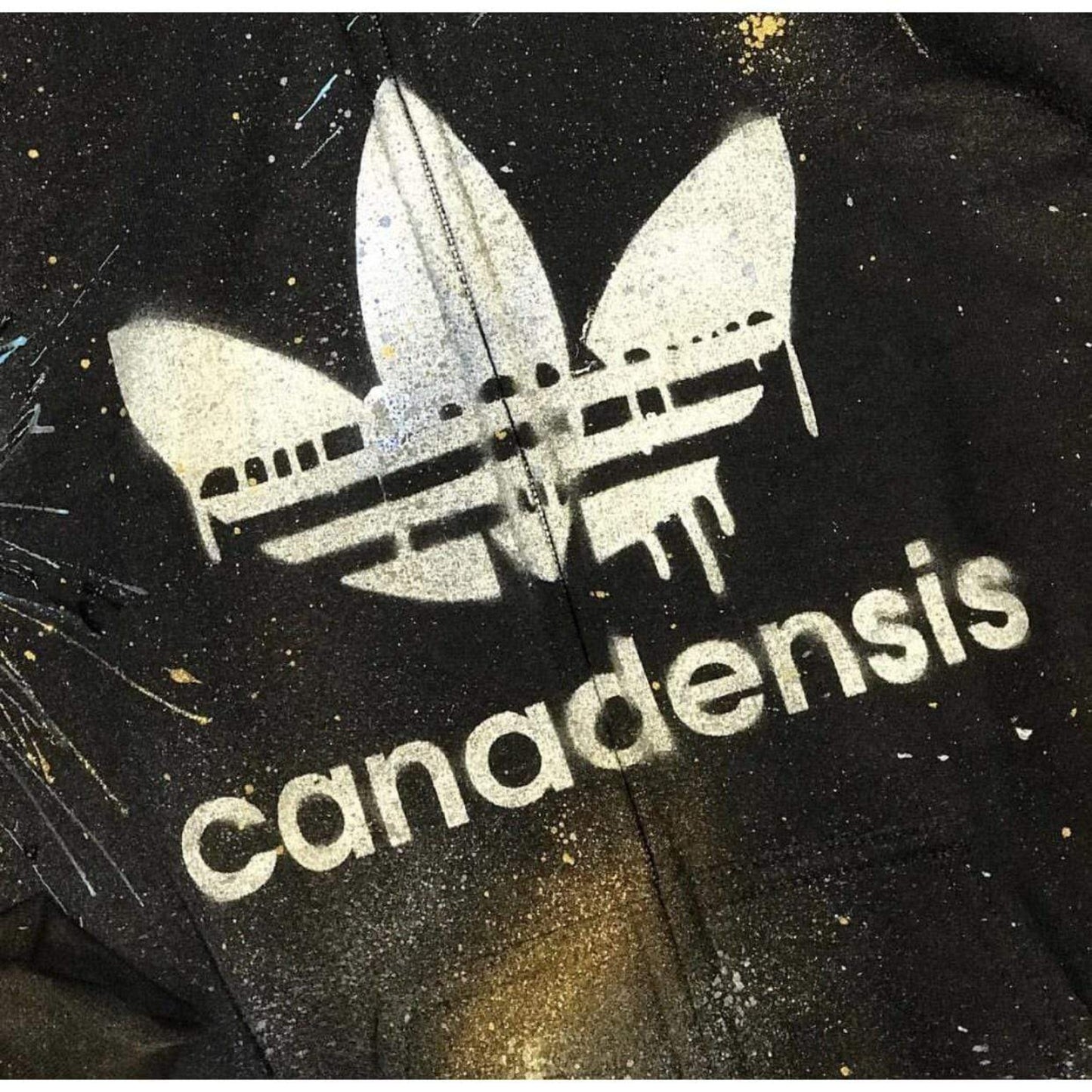 Custom Camp Name Spray Painted & Splattered Hoodie - a Spirit Animal -
