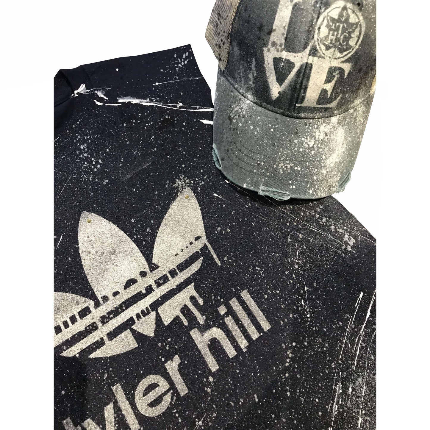 Custom Camp Name Spray Painted & Splattered Hoodie - a Spirit Animal -