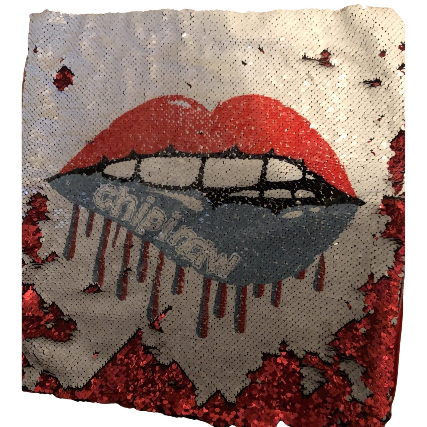 Custom College Sequin Pillow - a Spirit Animal -