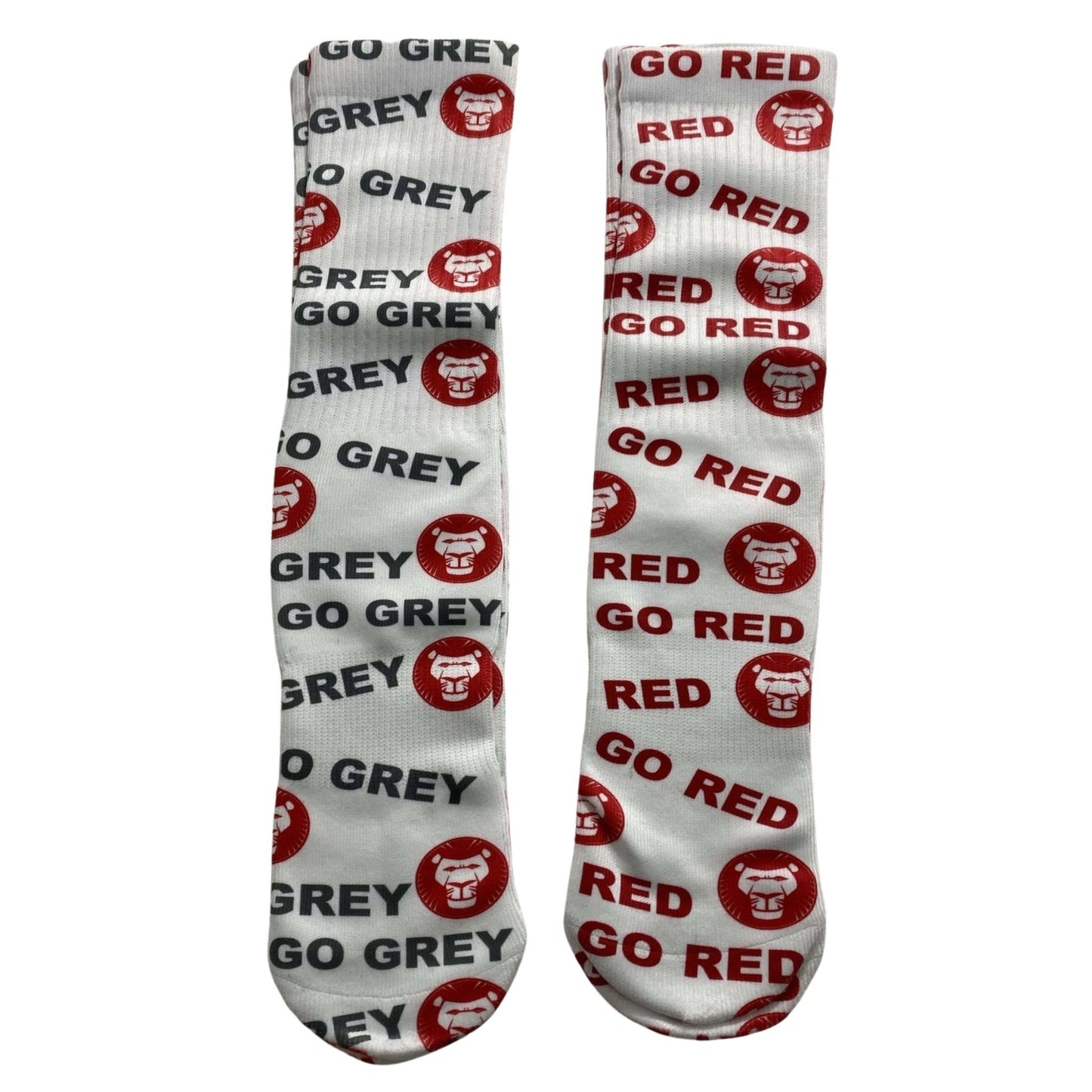 Custom Color War & Camp Logo Designed Socks - a Spirit Animal -