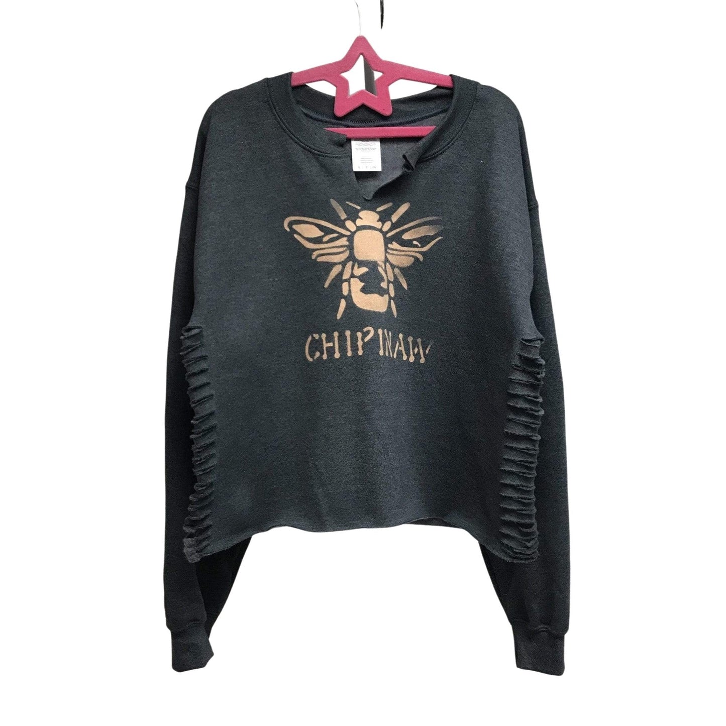 Custom Cut Out Sides Sweatshirt - a Spirit Animal -
