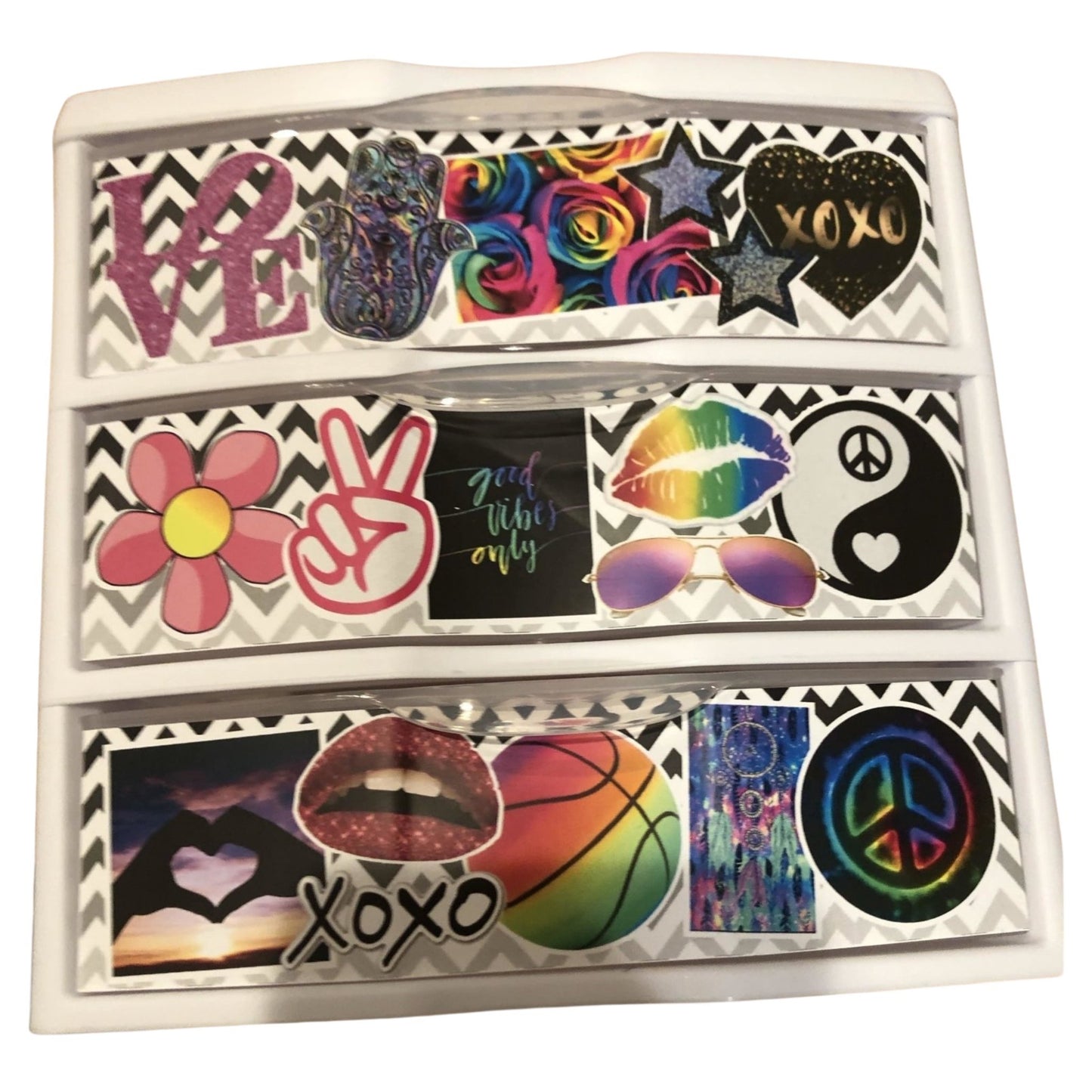 Custom Decoupage Drawers - a Spirit Animal -