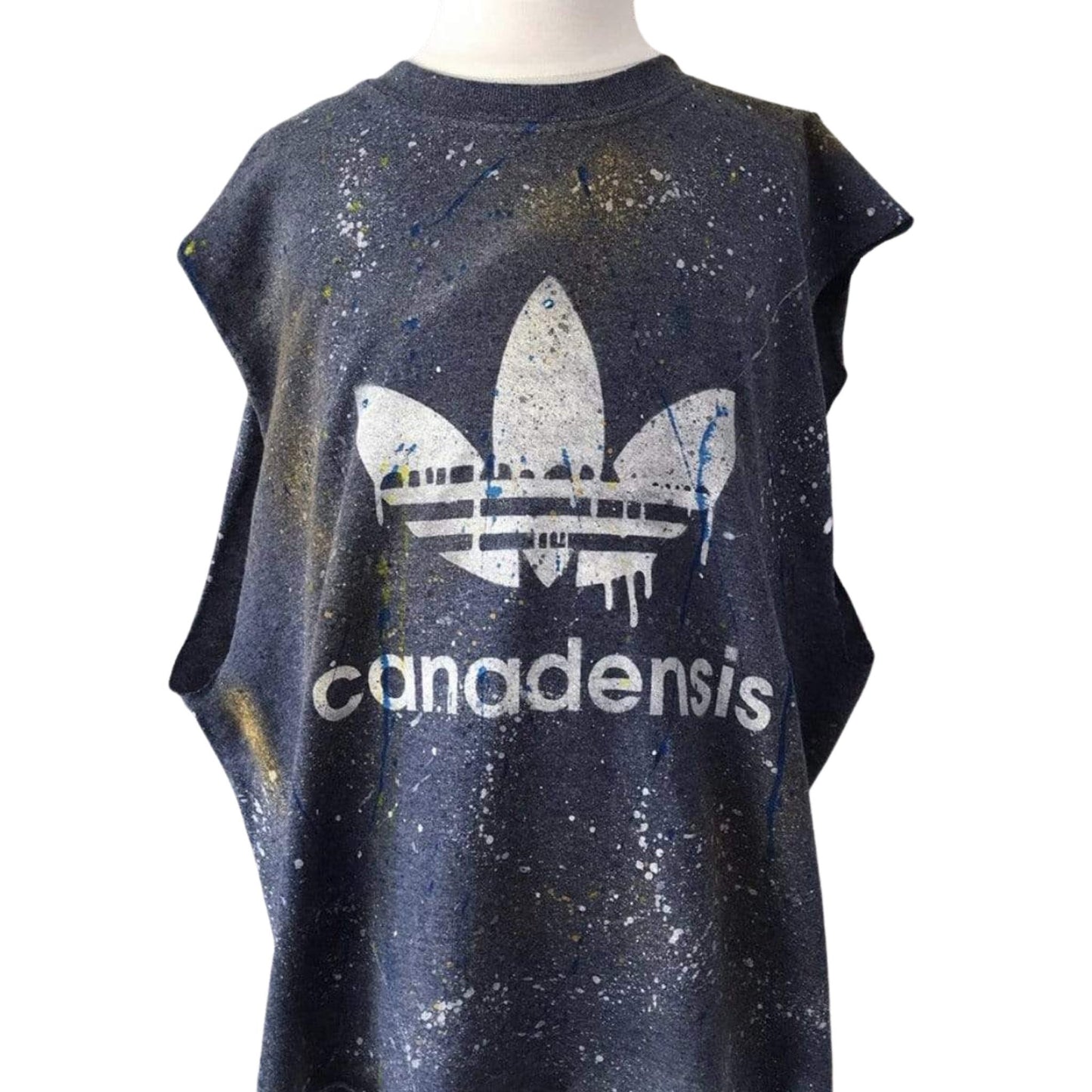 Custom Sprayed & Splattered Muscle Tank - a Spirit Animal -