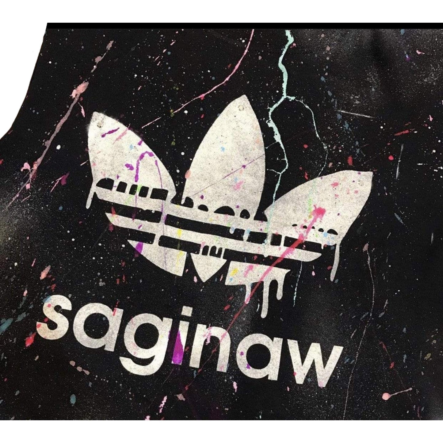 Custom Sprayed & Splattered Muscle Tank - a Spirit Animal -