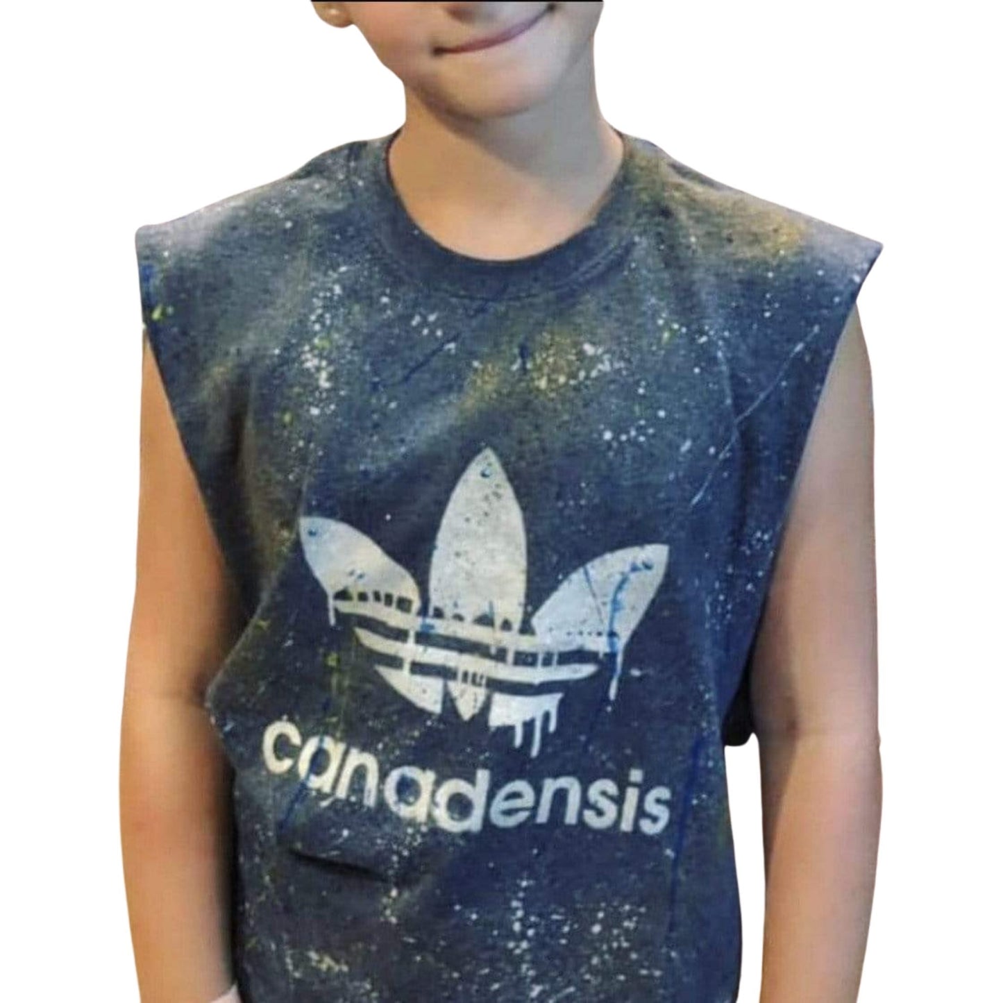 Custom Sprayed & Splattered Muscle Tank - a Spirit Animal -