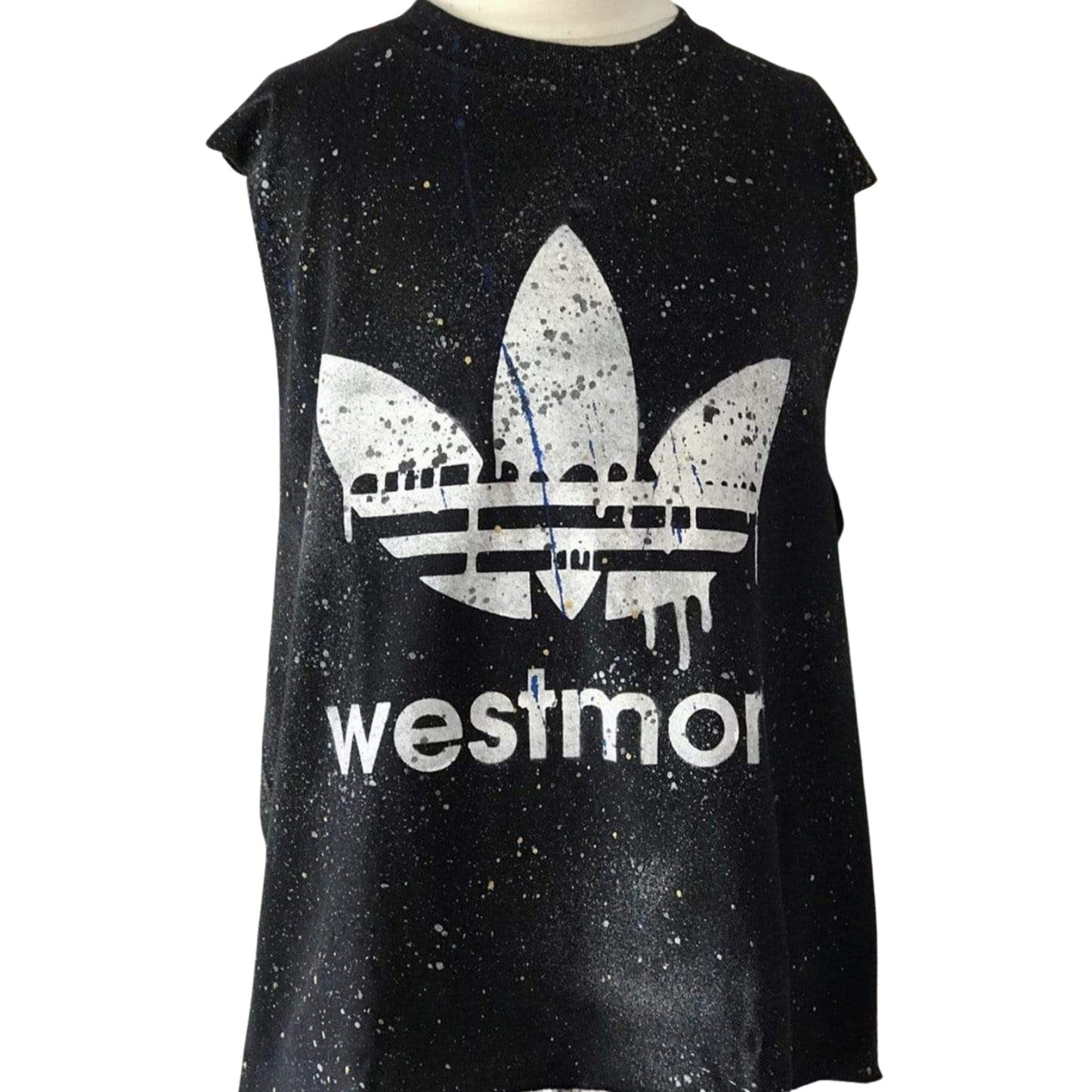 Custom Sprayed & Splattered Muscle Tank - a Spirit Animal -