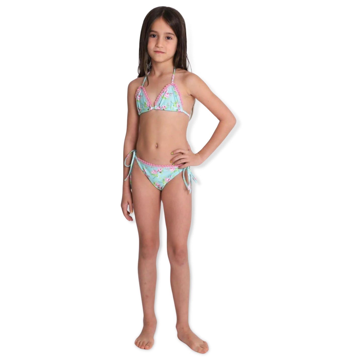 Dalai Little Green Bouquet Luara Crochet Bikini - a Spirit Animal - swim active December 2023 bikini Dalai