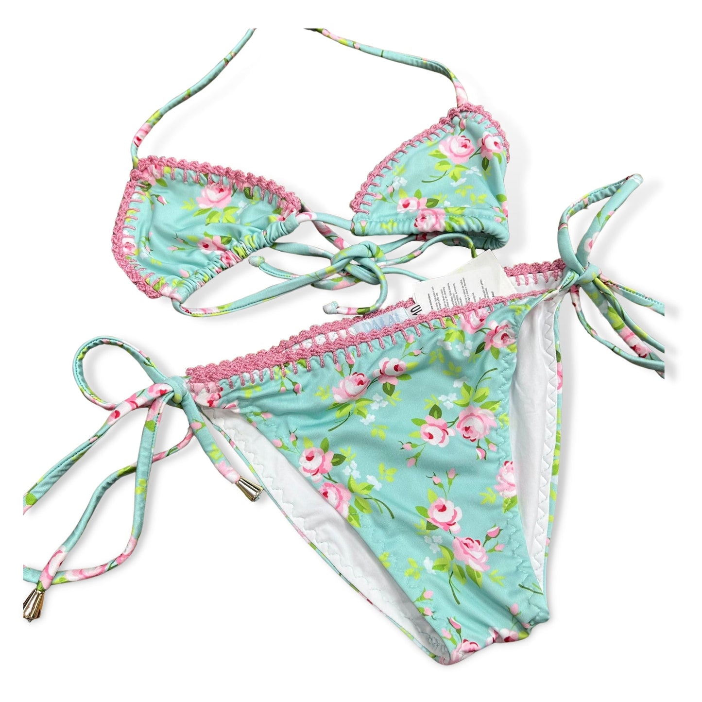 Dalai Little Green Bouquet Luara Crochet Bikini - a Spirit Animal - swim active December 2023 bikini Dalai