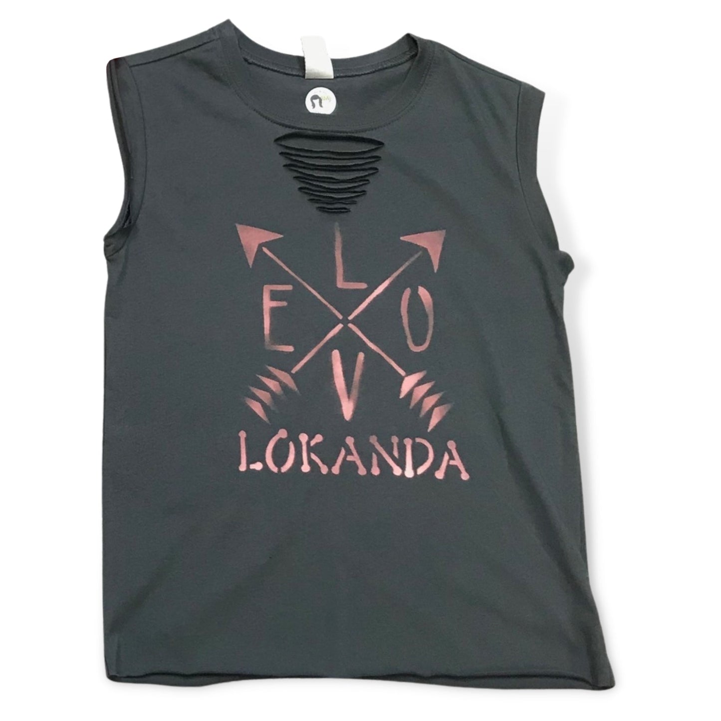 East West Love Custom Neck Slashed Camp Name Tank - a Spirit Animal - Custom Tank active January 2024 adult Ali & Joe