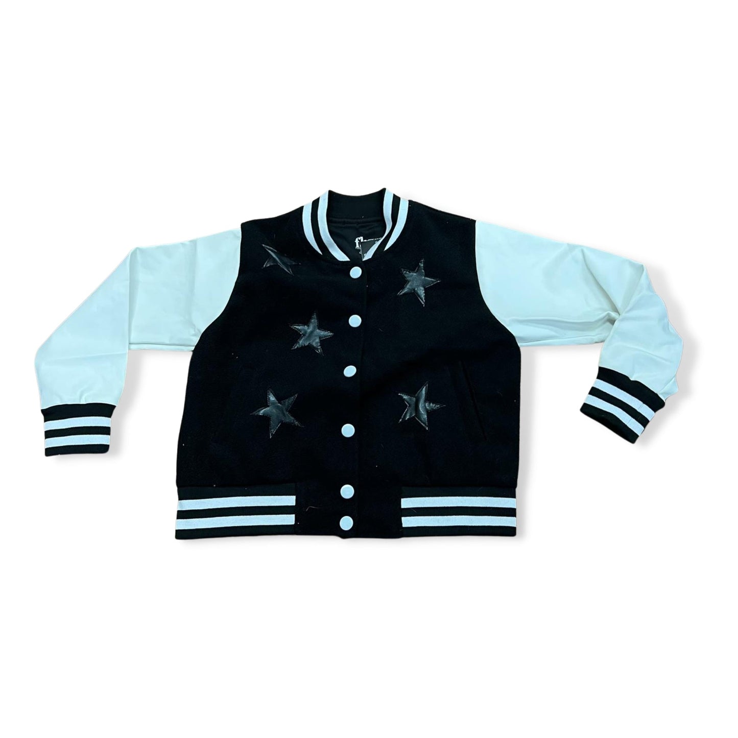Flowers by Zoe Black Varsity / White Jacket - a Spirit Animal - Jacket active September 2023 black Extra-Large