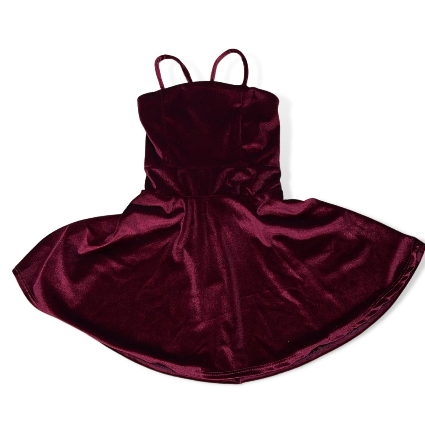 Flowers by Zoe Burgundy Velvet Swing Dress - a Spirit Animal - Dress active October 2023 Burgundy dress