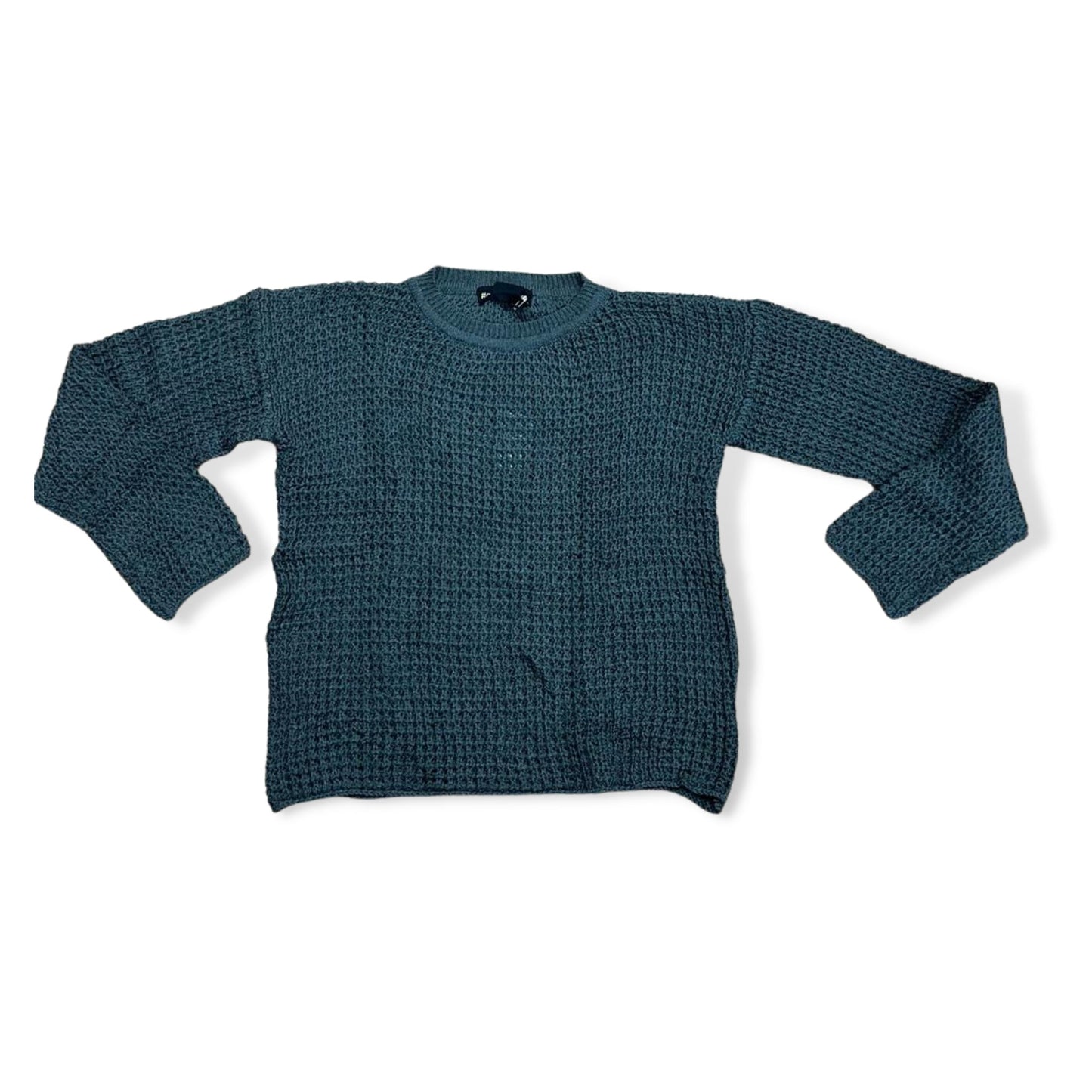 Flowers by Zoe Dk Grey Open Knit Sweater - a Spirit Animal - Sweaters Extra-Large Flowers by Zoe grey