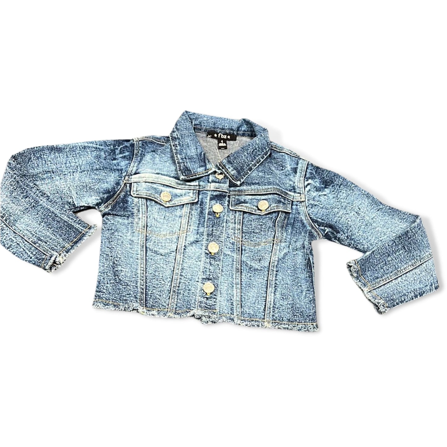 Flowers by Zoe Navy Denim Wash Jacket - a Spirit Animal - Jacket $90-$120 active May 2023 Blue