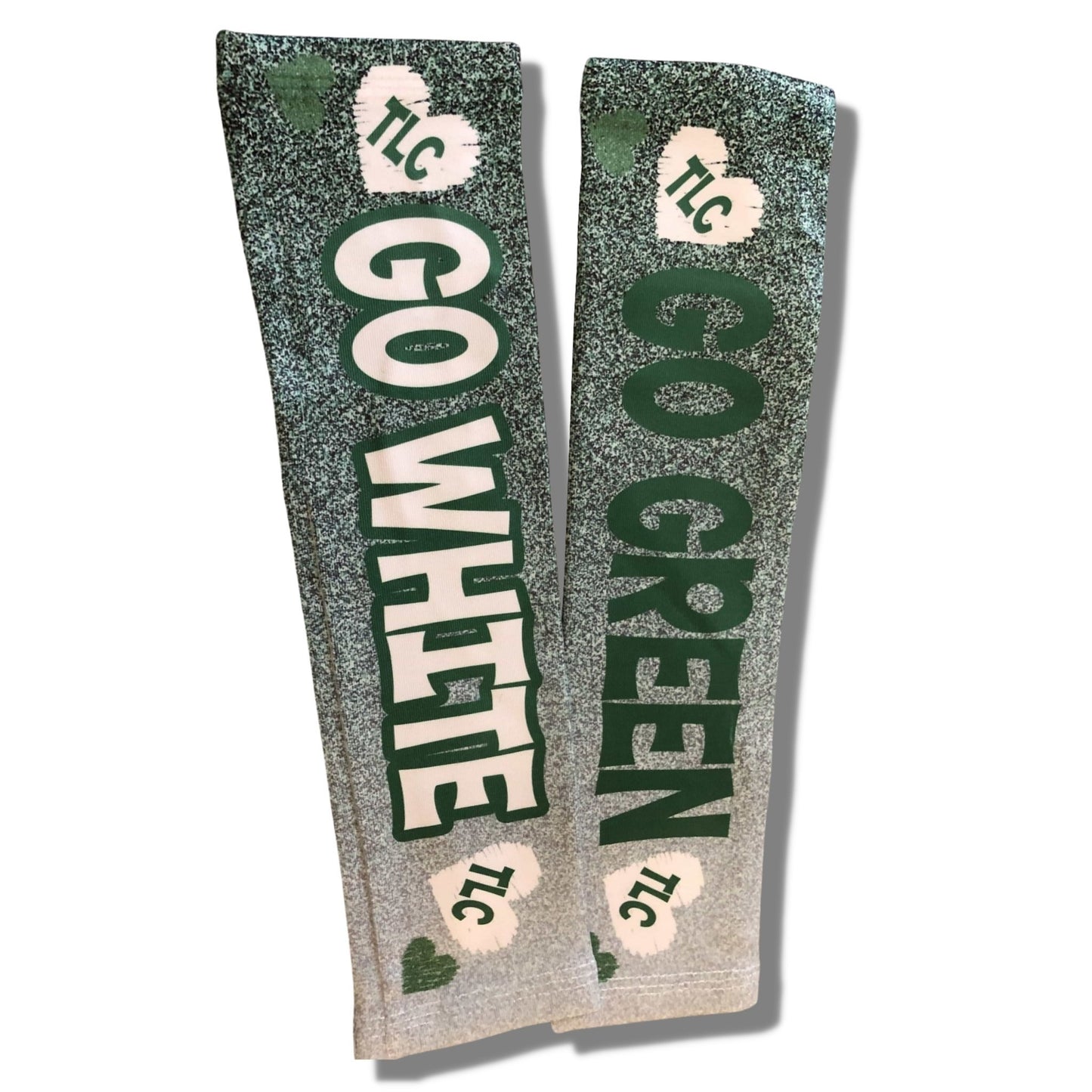 Glitter Hearts Spirit Sleeves - a Spirit Animal - Camp Name Only camp Camp Name Only College