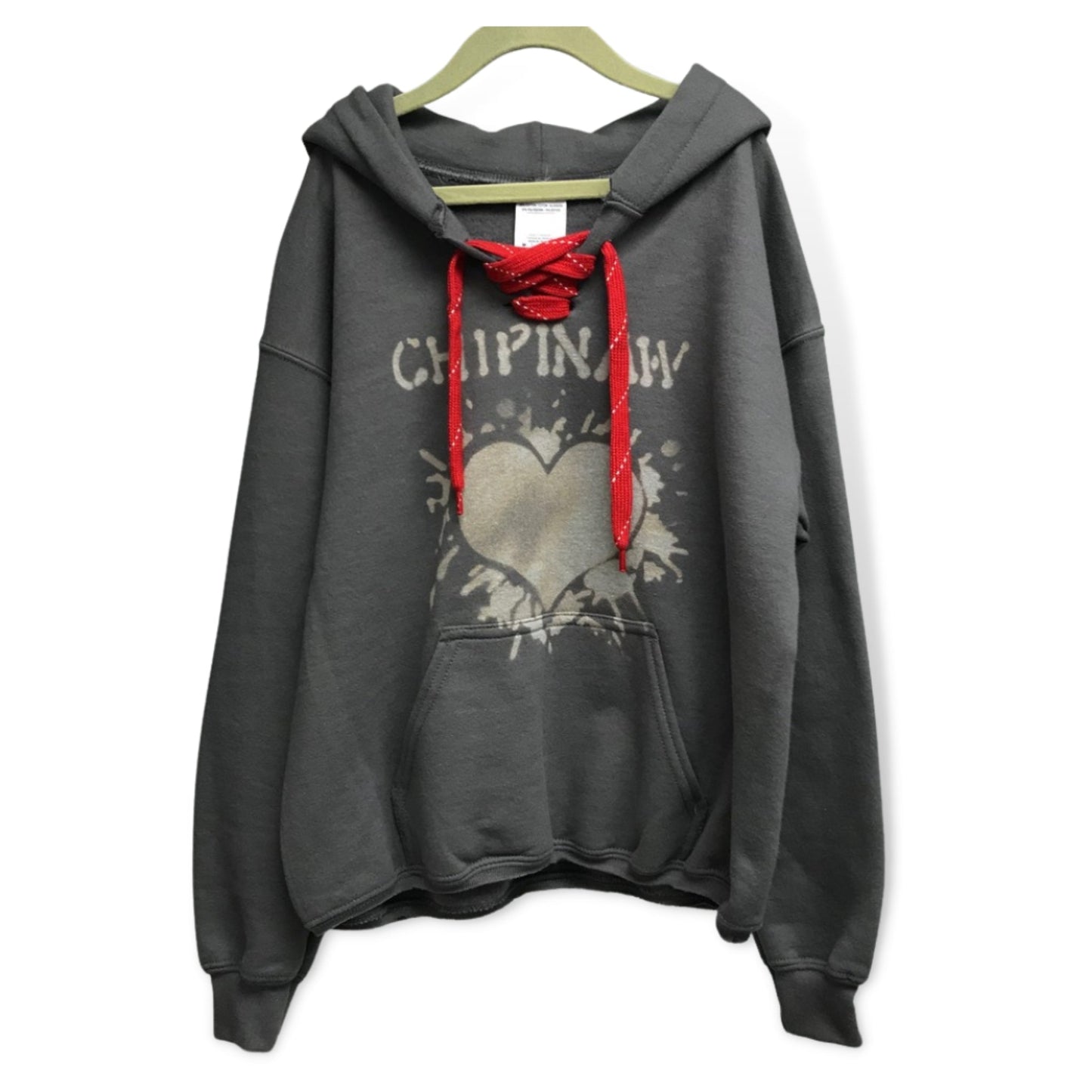 Heart Pop Lace Up Custom Camp Hoodie - a Spirit Animal - Hoodie active February 2024 adult Ali & Joe