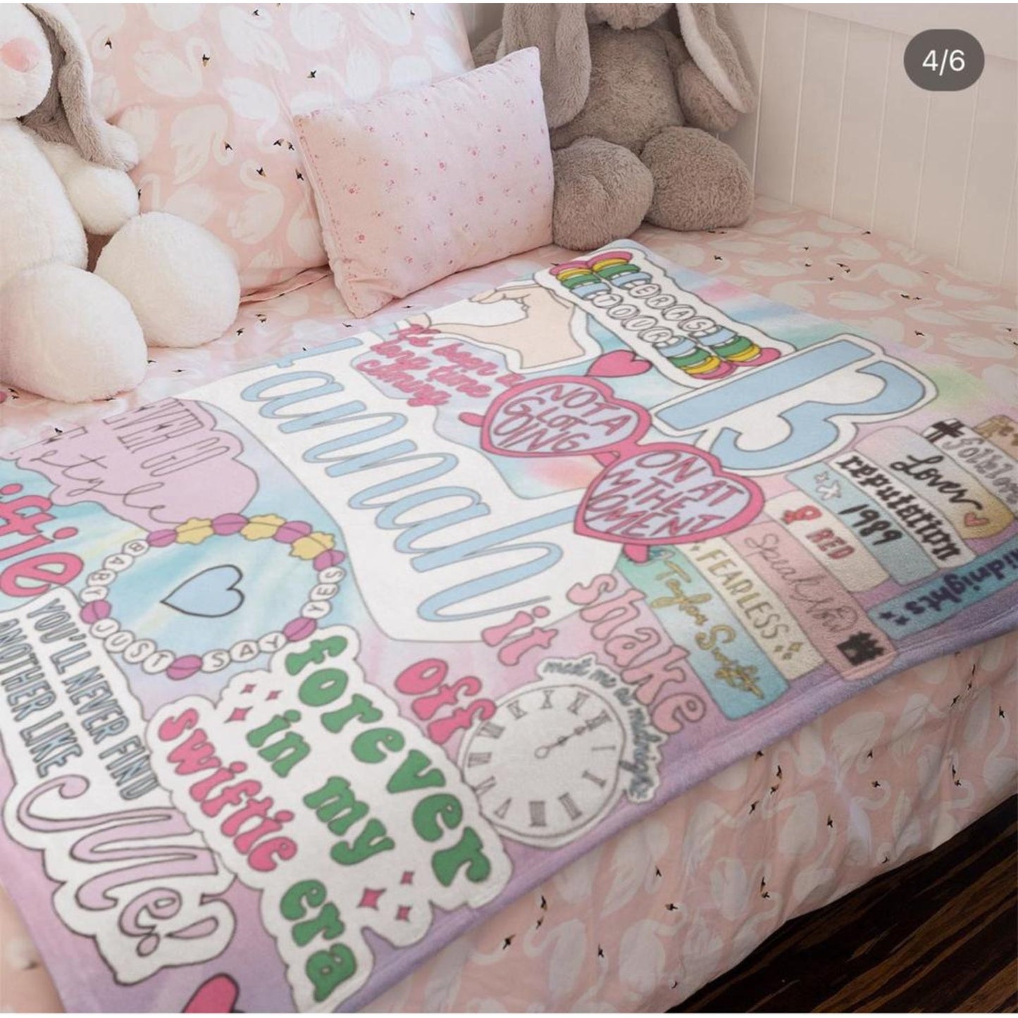 Just Love Designs Sherpa Blanket - a Spirit Animal - blanket active November 2023 Blanket Custom