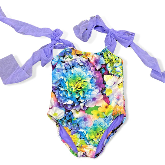 Les Tout Petits Beach Garden Goddess Swimsuit - a Spirit Animal - swim active February 2024 Kids Les Tout Petits