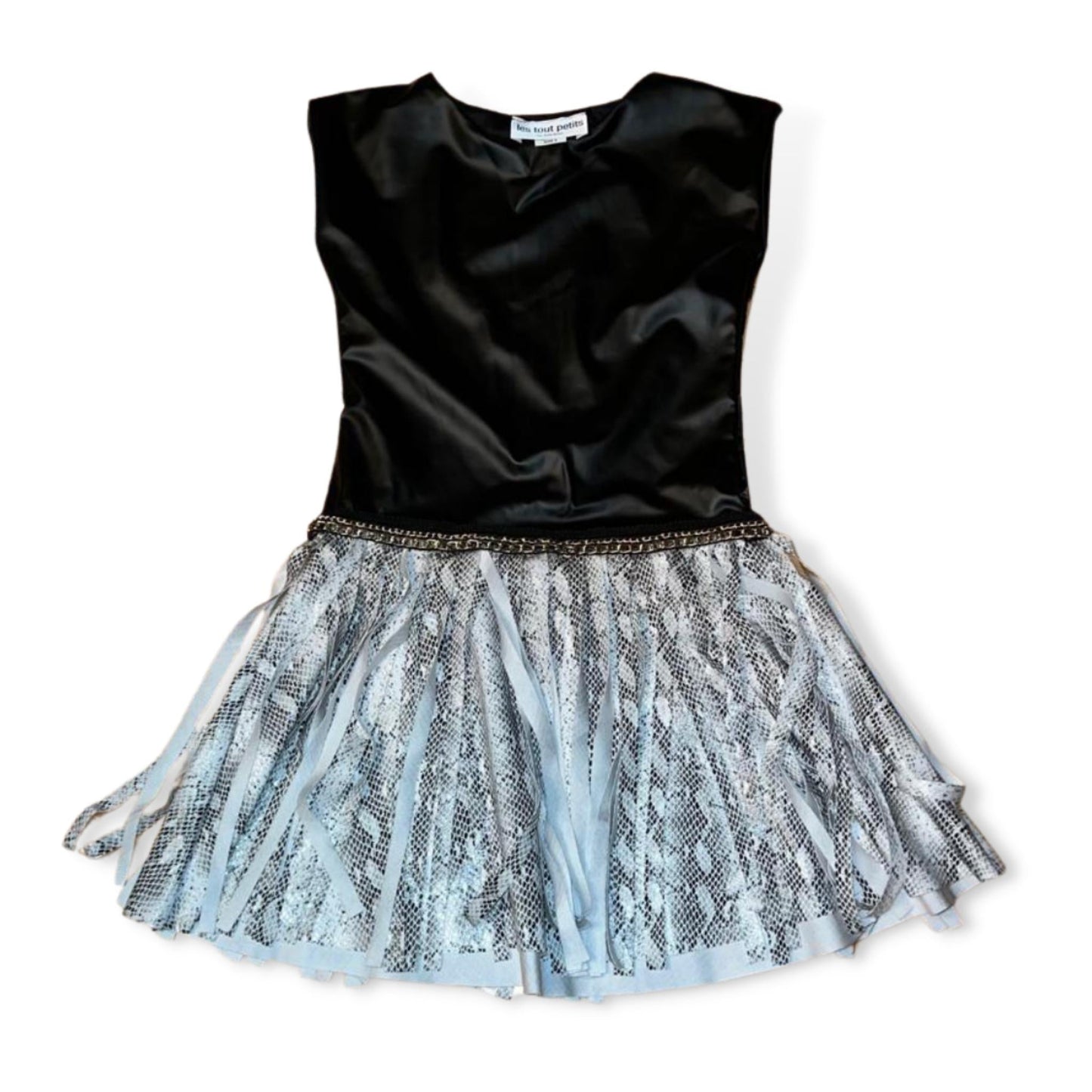 Les Tout Petits Black/Tungsten Snake Fringe Dress - a Spirit Animal - Dress $120-$150 active Aug 2022 Animal Prints