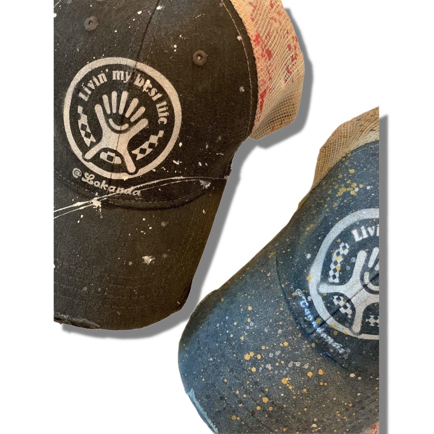 Living My Best Life Hat - a Spirit Animal - Custom Stencil Hat $45-$60 Camp custom